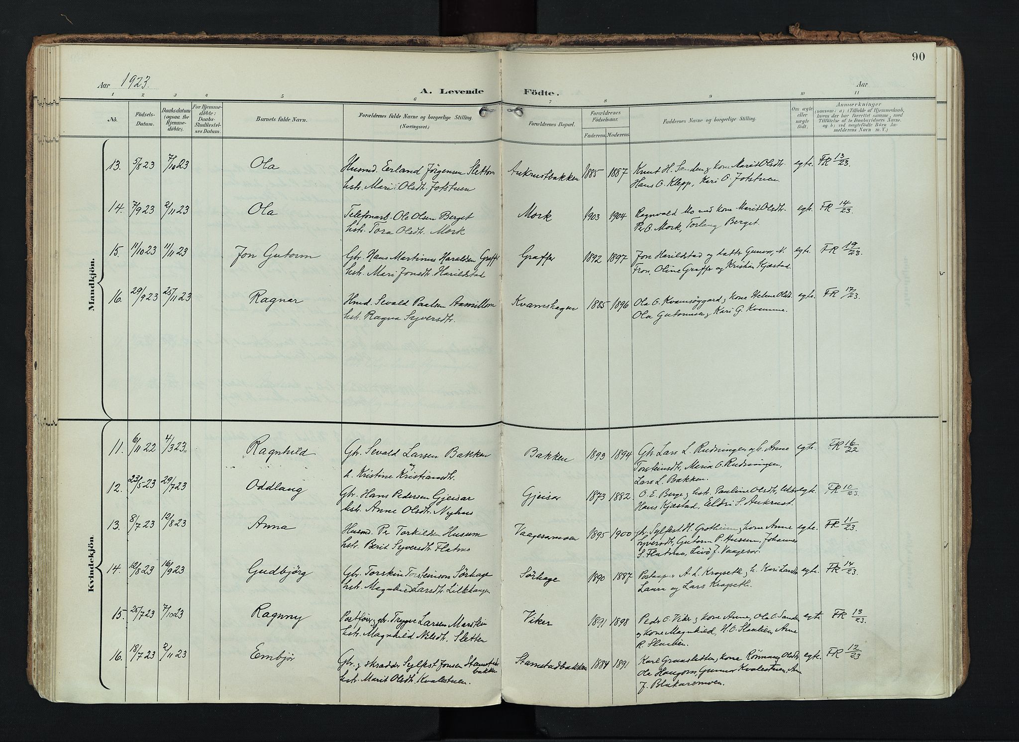Lom prestekontor, SAH/PREST-070/K/L0010: Parish register (official) no. 10, 1899-1926, p. 90