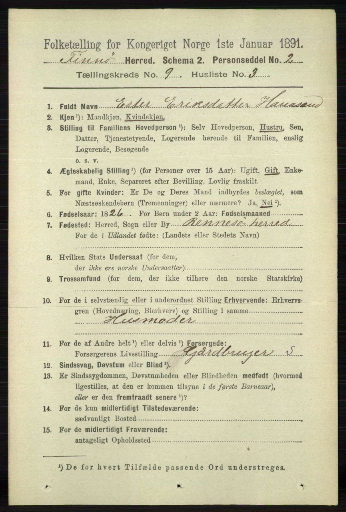 RA, 1891 census for 1141 Finnøy, 1891, p. 1868