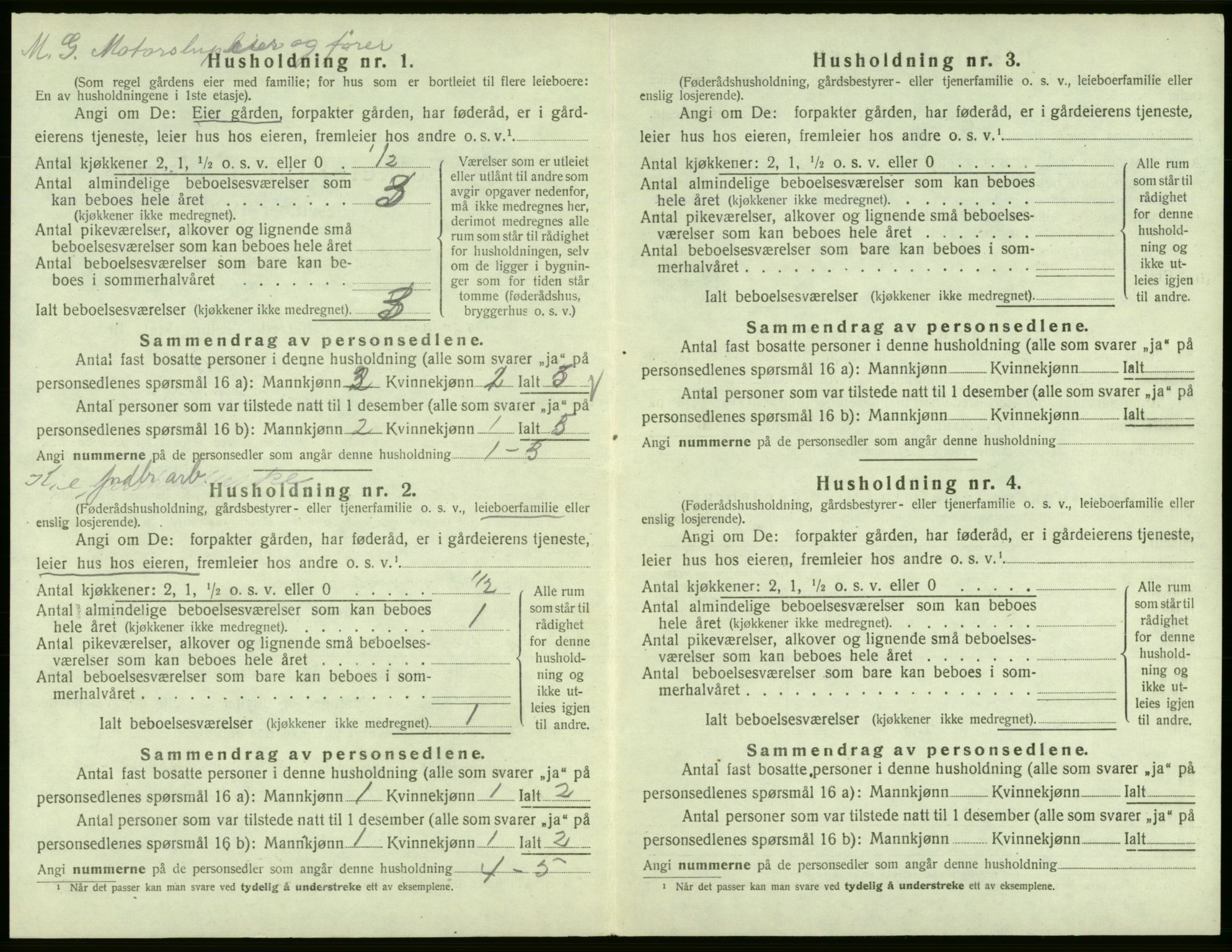 SAB, 1920 census for Jondal, 1920, p. 69