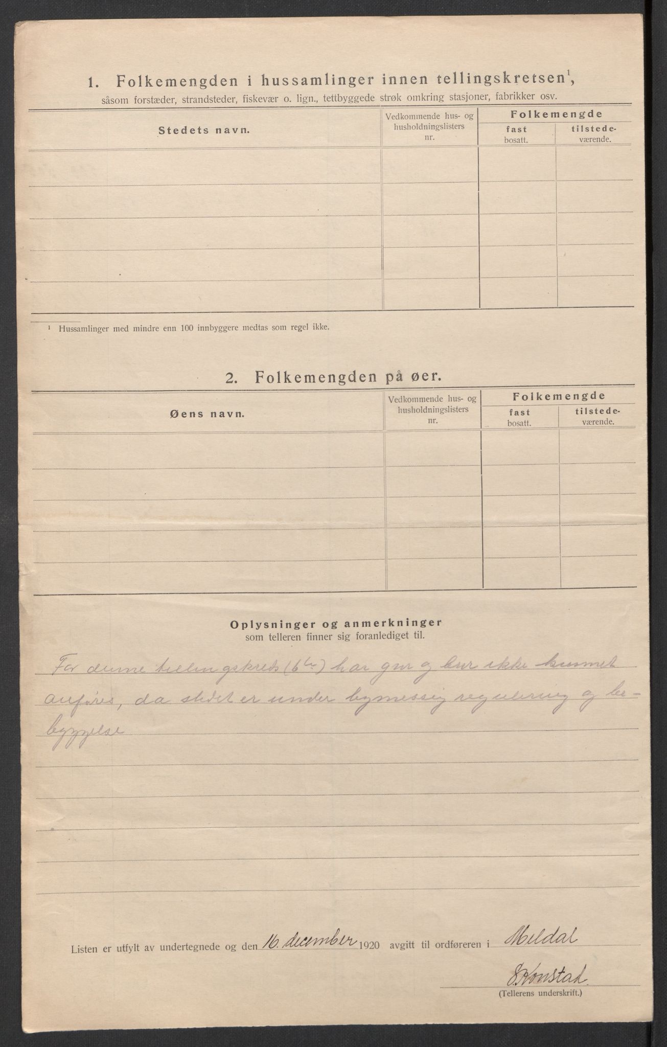 SAT, 1920 census for Meldal, 1920, p. 24