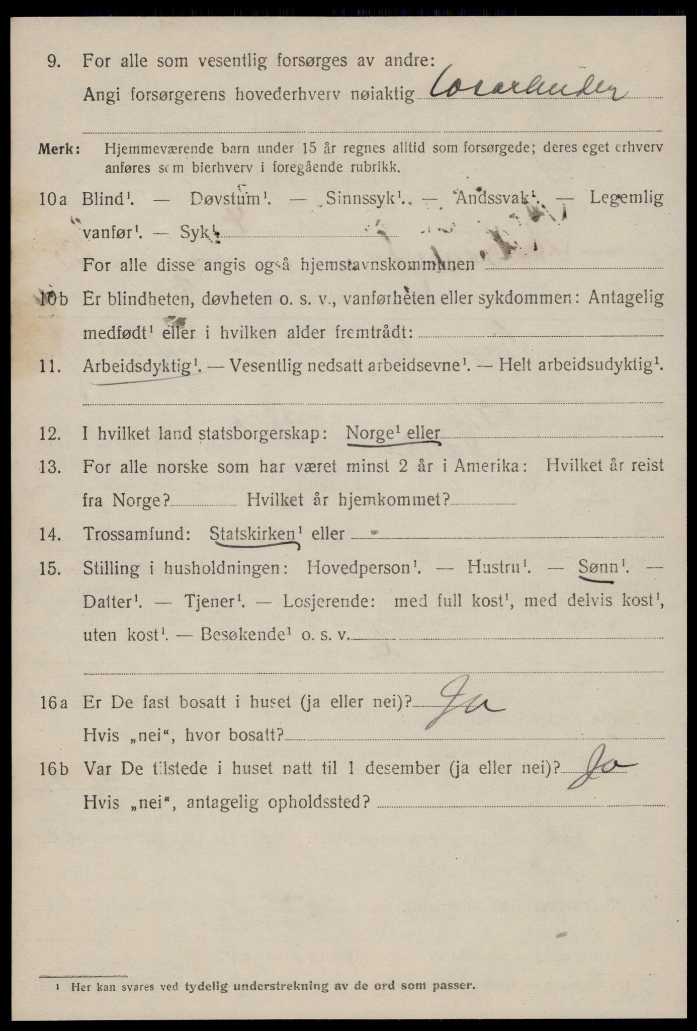 SAT, 1920 census for Ålesund, 1920, p. 43251