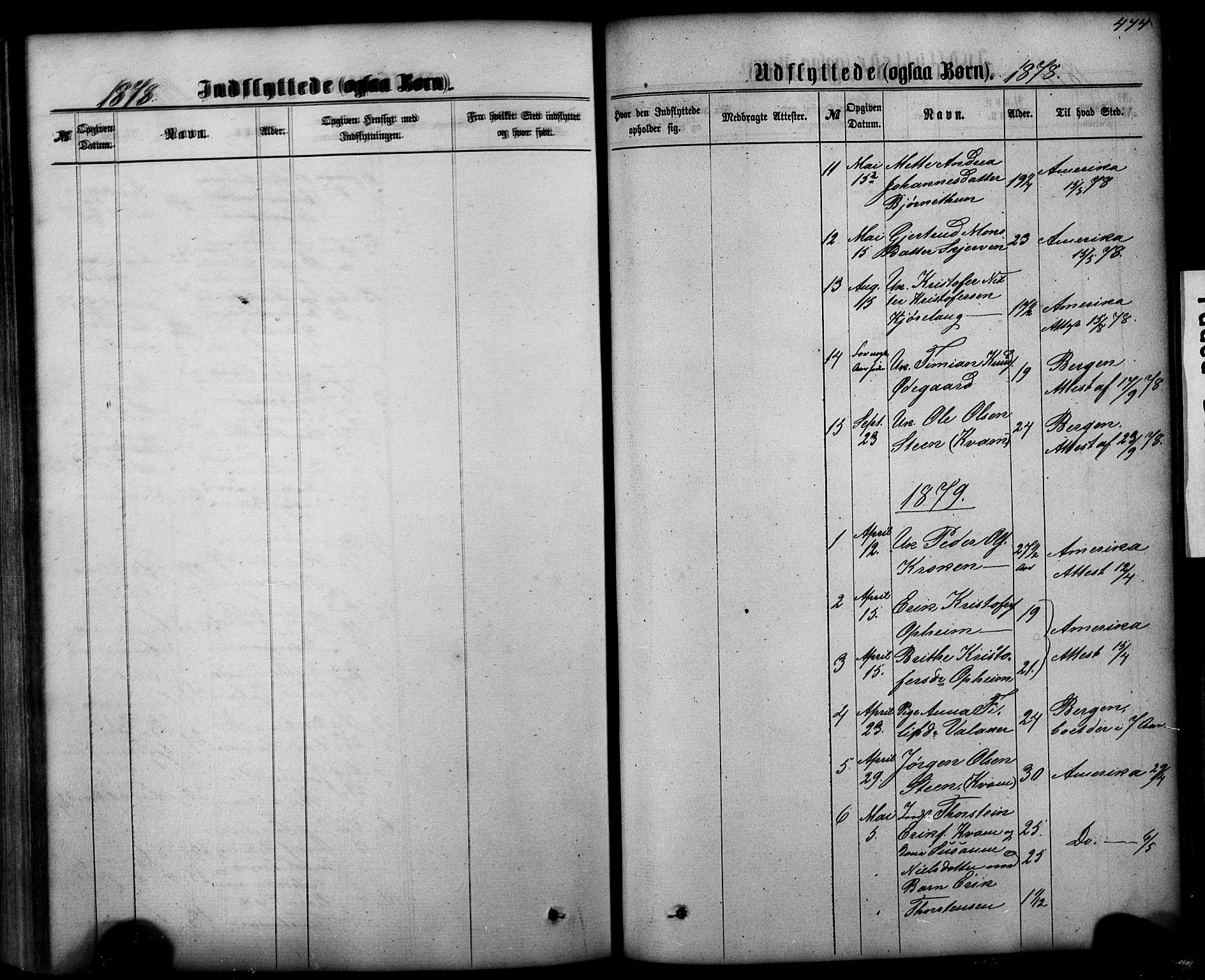 Hafslo sokneprestembete, AV/SAB-A-80301/H/Hab/Haba/L0001: Parish register (copy) no. A 1, 1866-1908, p. 474