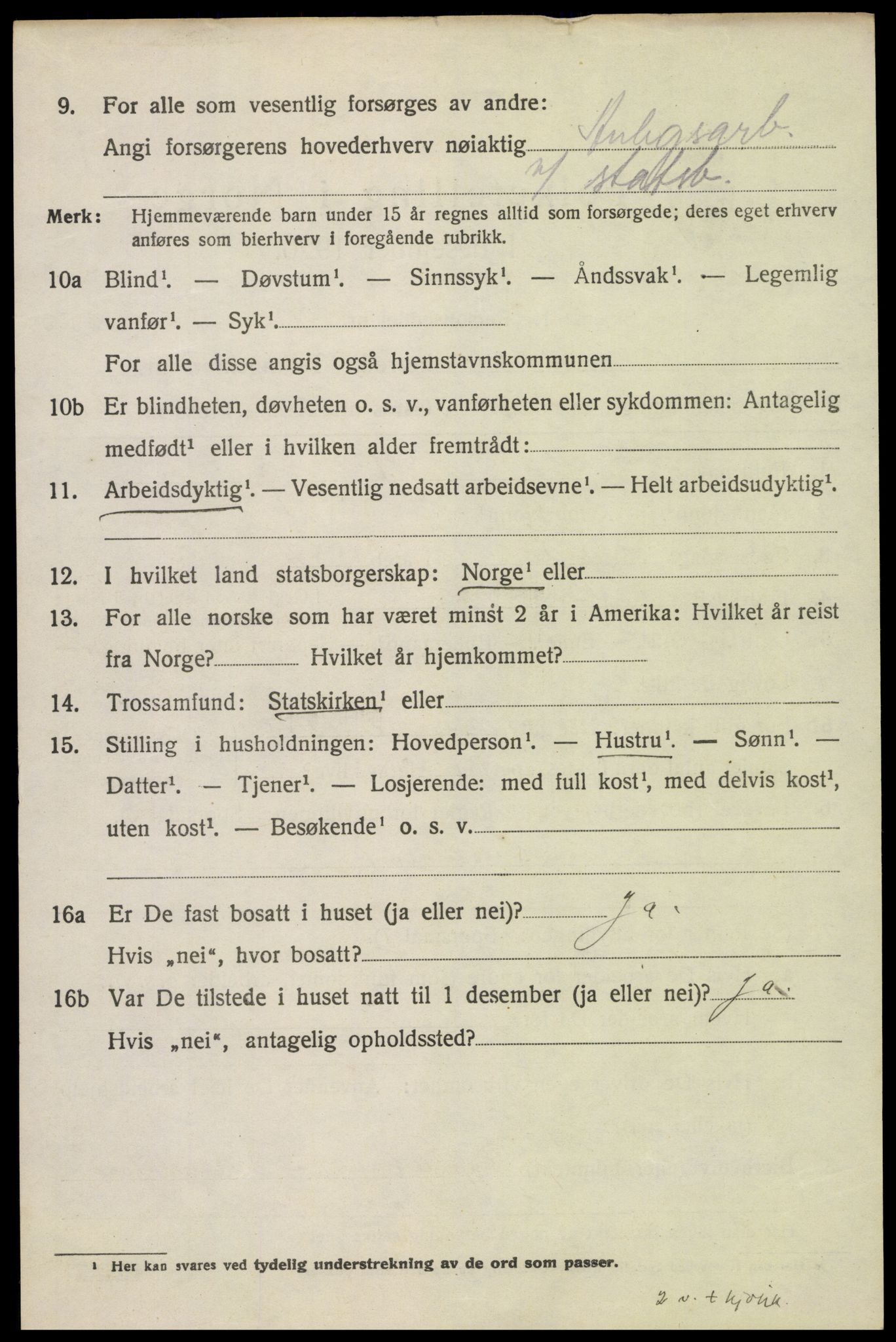 SAH, 1920 census for Sel, 1920, p. 3095