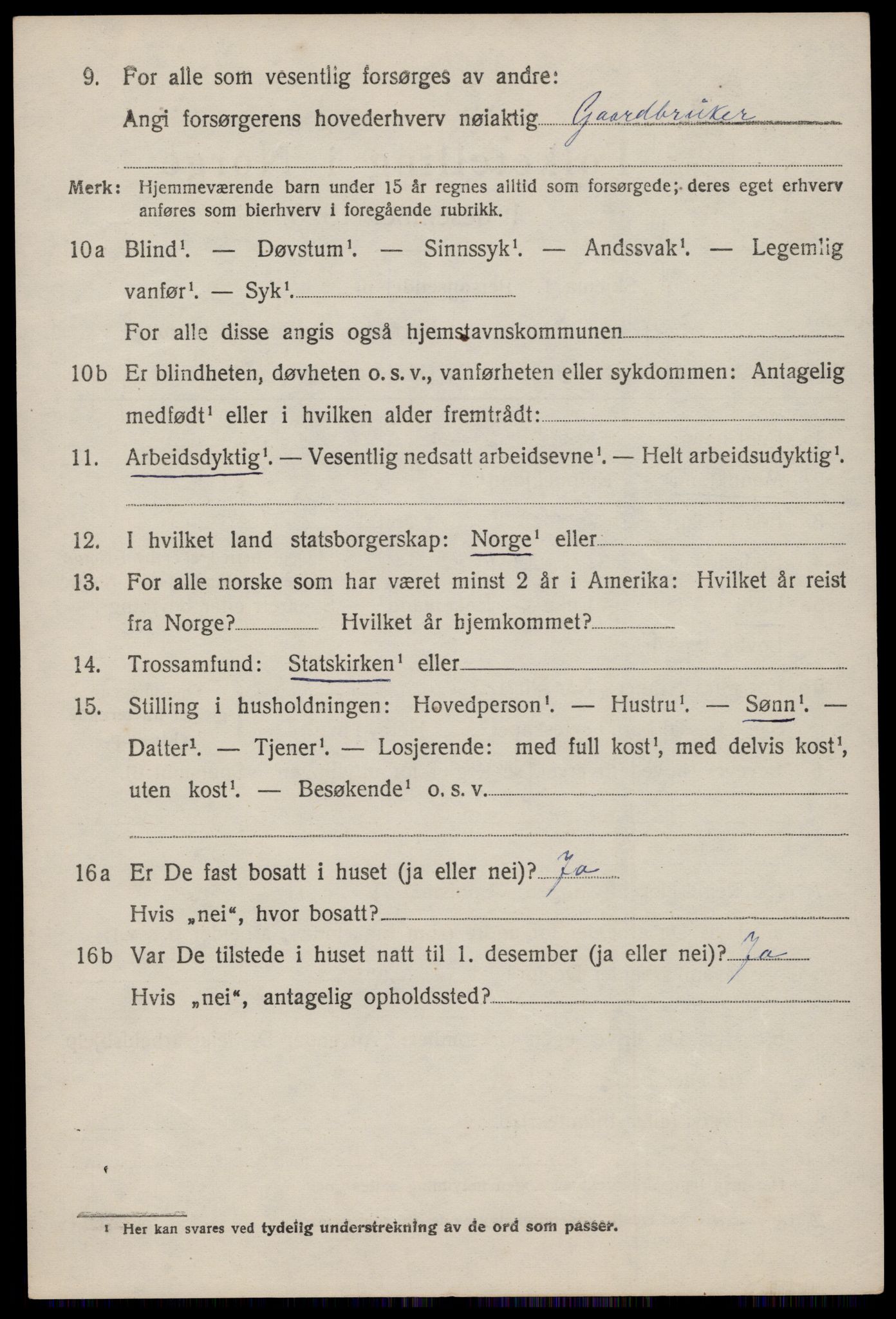 SAST, 1920 census for Heskestad, 1920, p. 942