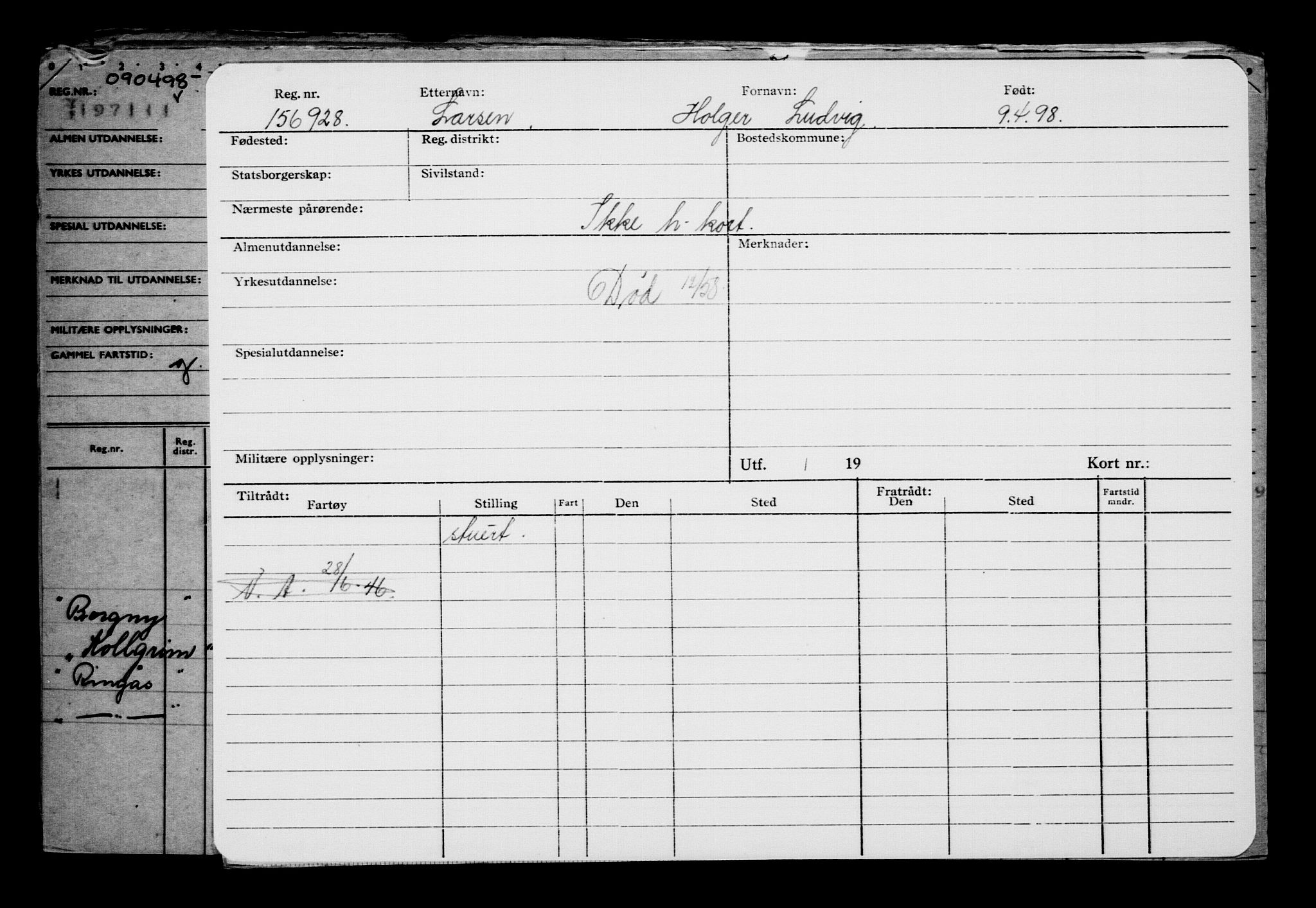 Direktoratet for sjømenn, AV/RA-S-3545/G/Gb/L0028: Hovedkort, 1898, p. 49