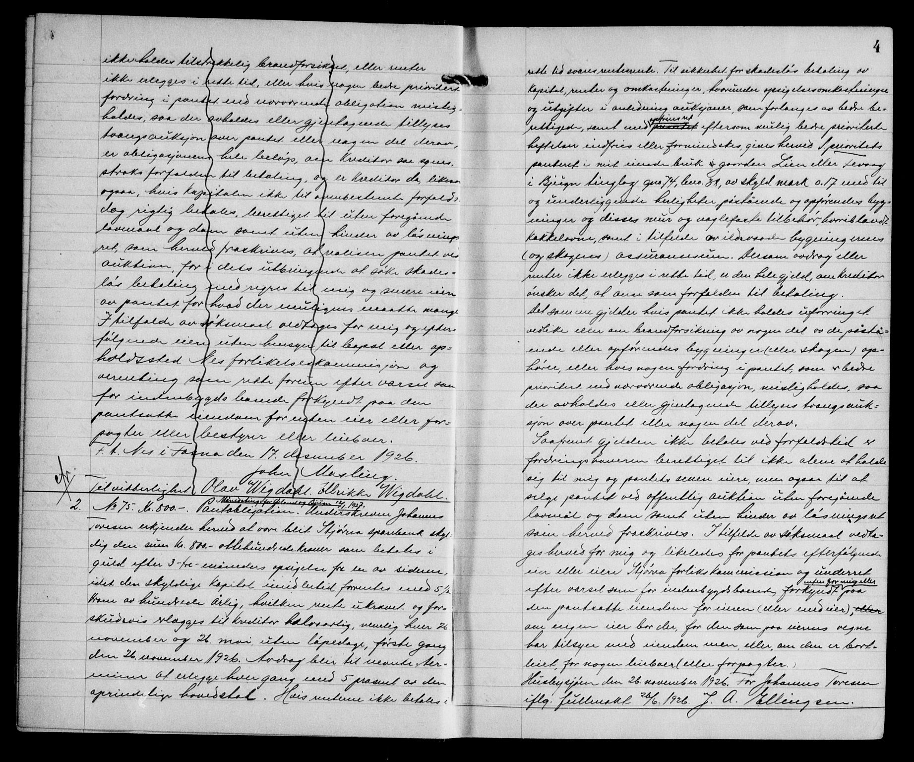 Fosen sorenskriveri, AV/SAT-A-1107/1/2/2C/L0064: Mortgage book no. 55, 1927-1930, p. 4