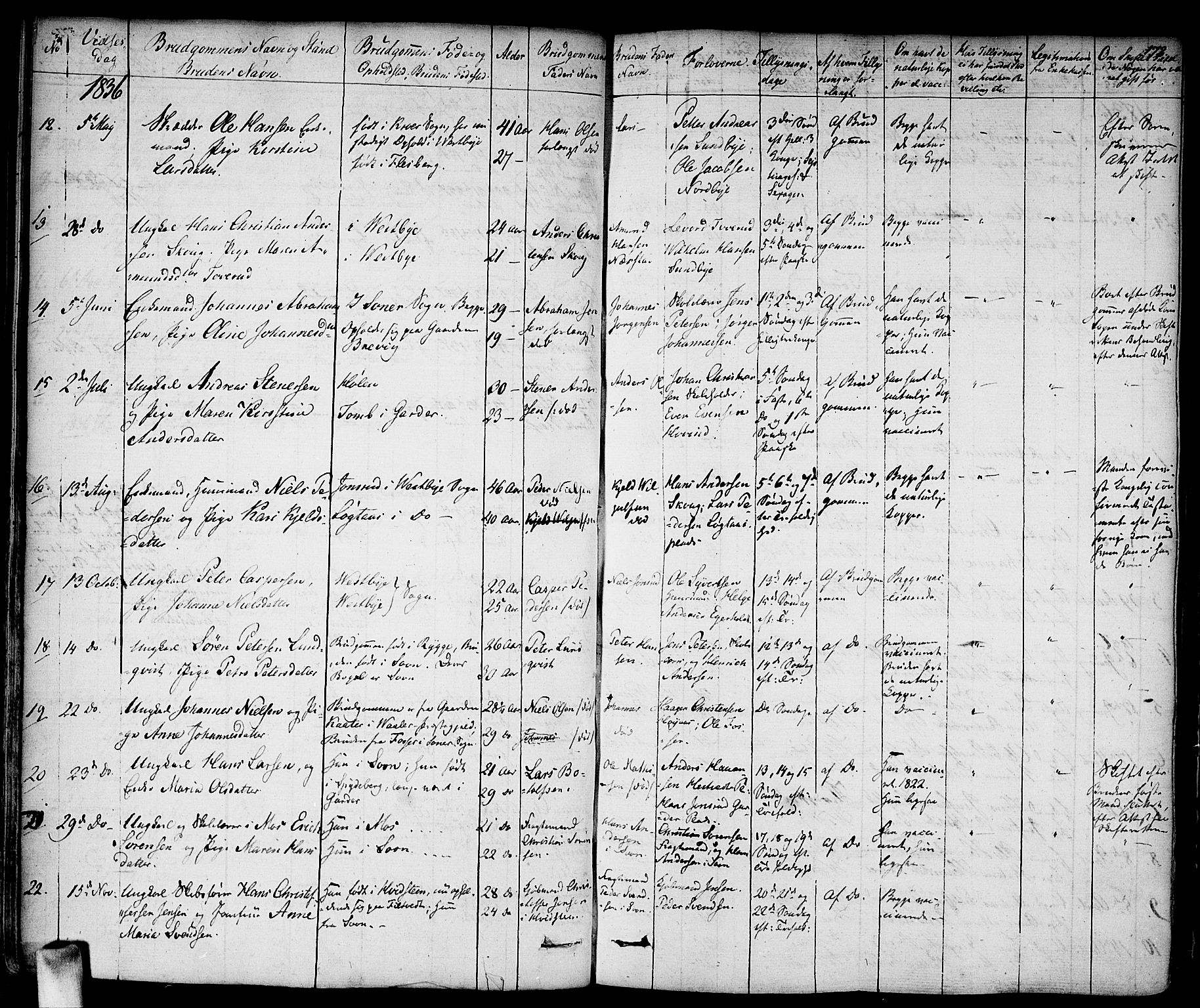 Vestby prestekontor Kirkebøker, AV/SAO-A-10893/F/Fa/L0006: Parish register (official) no. I 6, 1827-1849, p. 172