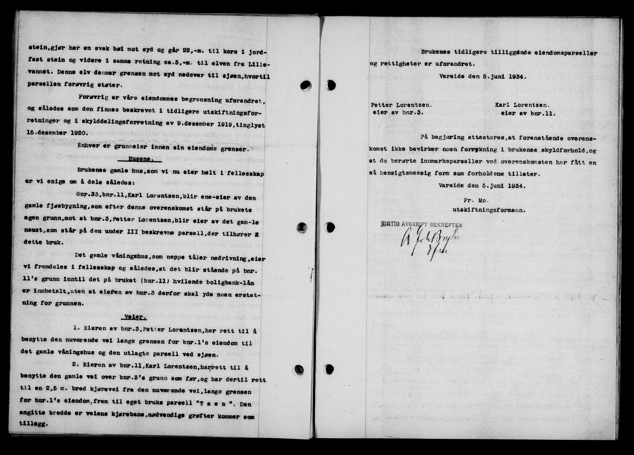 Lofoten sorenskriveri, SAT/A-0017/1/2/2C/L0030b: Mortgage book no. 30b, 1934-1934, Deed date: 15.11.1934