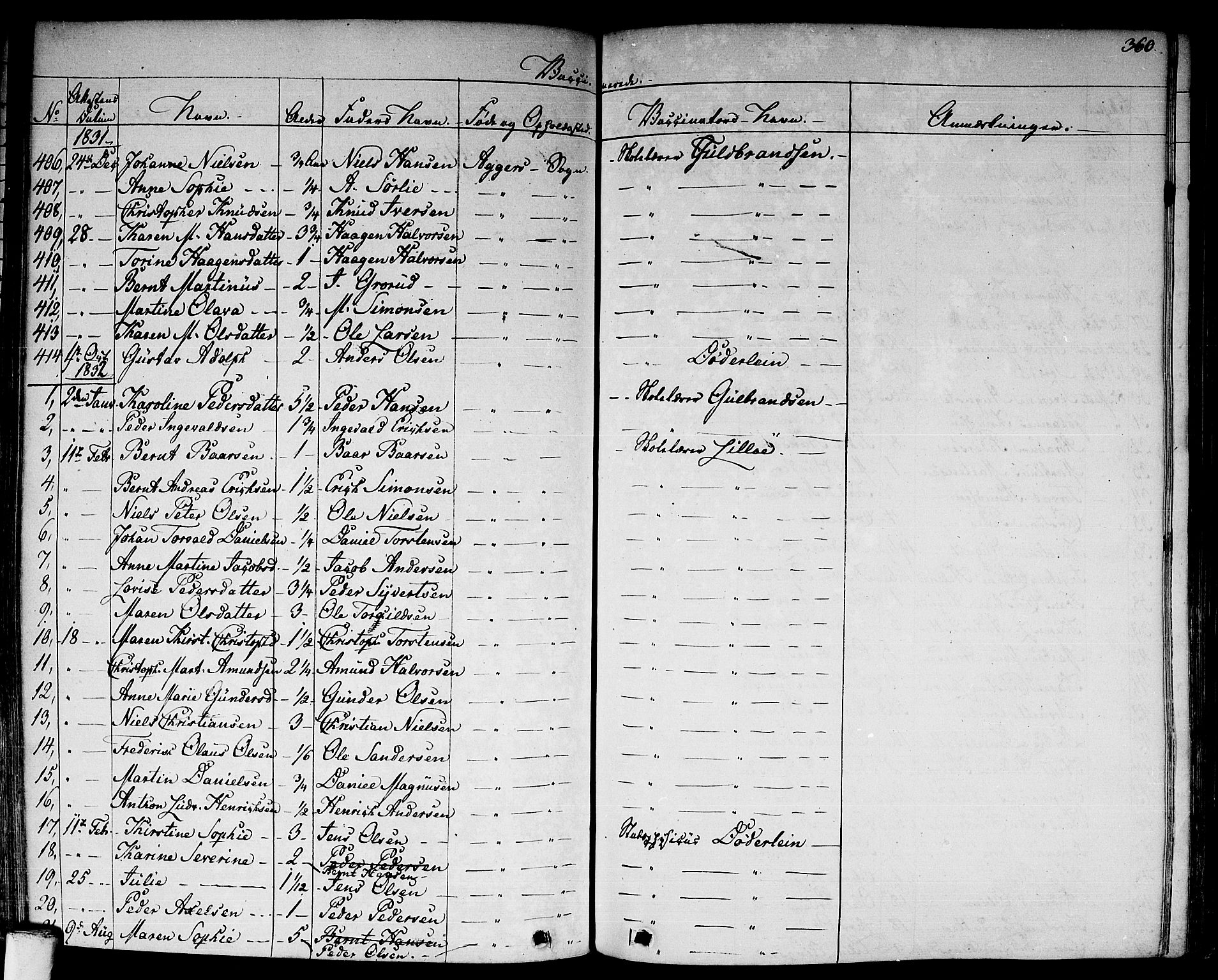 Aker prestekontor kirkebøker, SAO/A-10861/F/L0018: Parish register (official) no. 17, 1829-1852, p. 360