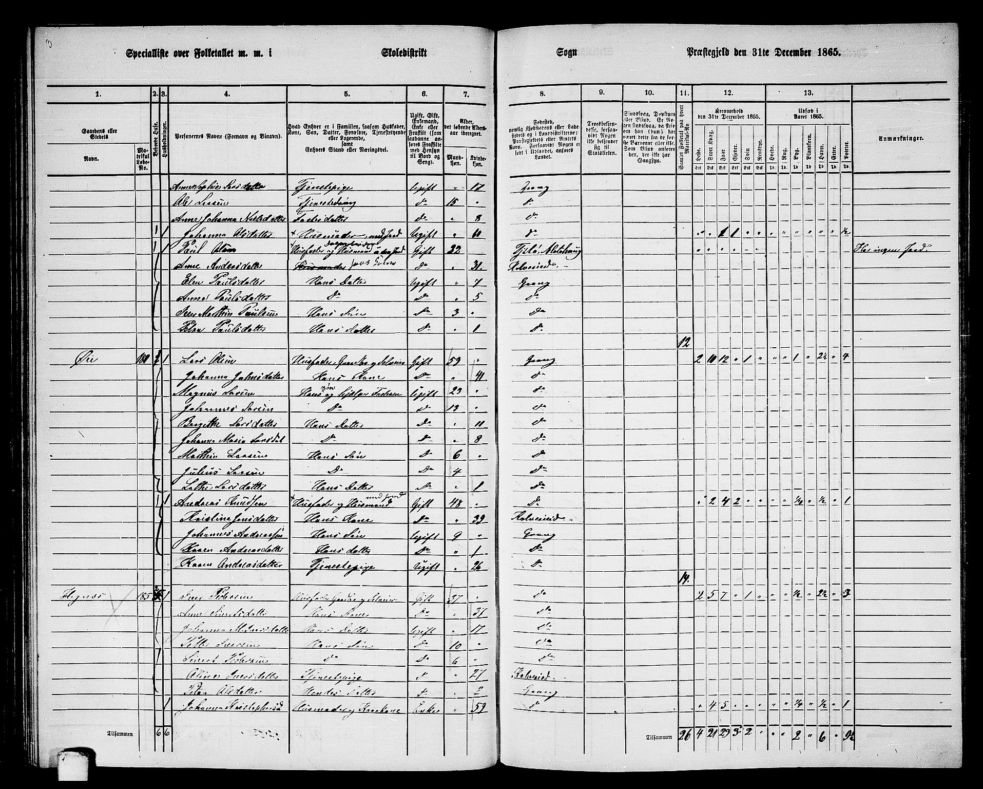 RA, 1865 census for Grong, 1865, p. 89