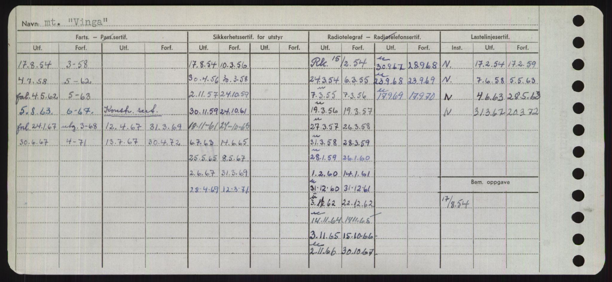 Sjøfartsdirektoratet med forløpere, Skipsmålingen, RA/S-1627/H/Hd/L0041: Fartøy, Vi-Ås, p. 252