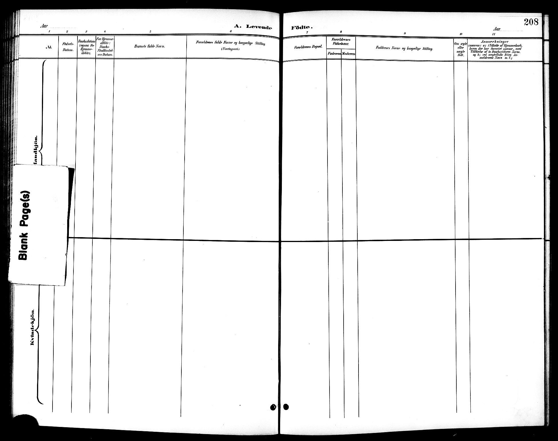 Ministerialprotokoller, klokkerbøker og fødselsregistre - Sør-Trøndelag, SAT/A-1456/601/L0094: Parish register (copy) no. 601C12, 1898-1911, p. 208