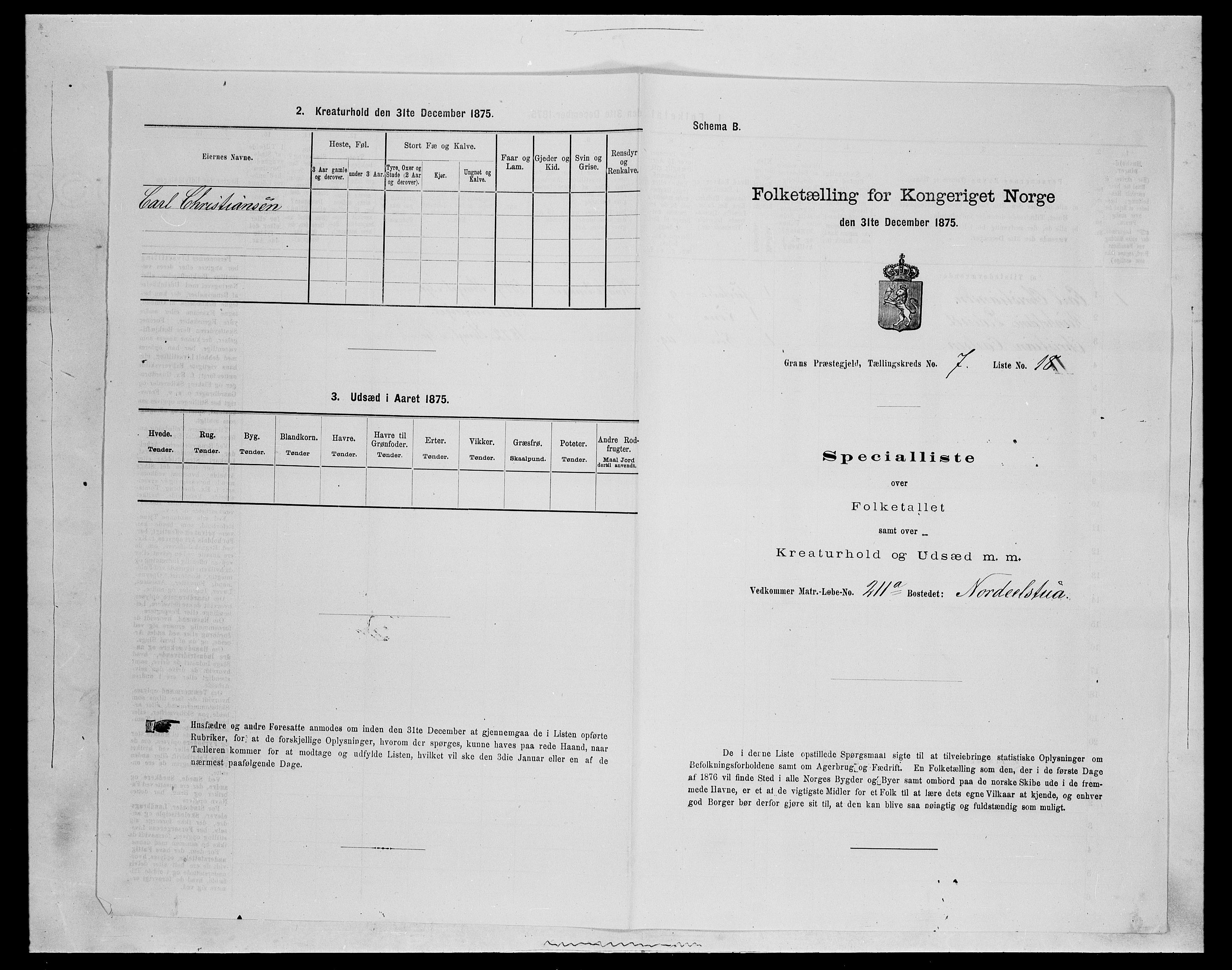 SAH, 1875 census for 0534P Gran, 1875, p. 1202