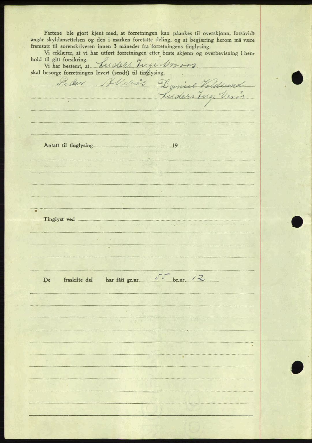 Romsdal sorenskriveri, AV/SAT-A-4149/1/2/2C: Mortgage book no. A17, 1944-1945, Diary no: : 577/1945