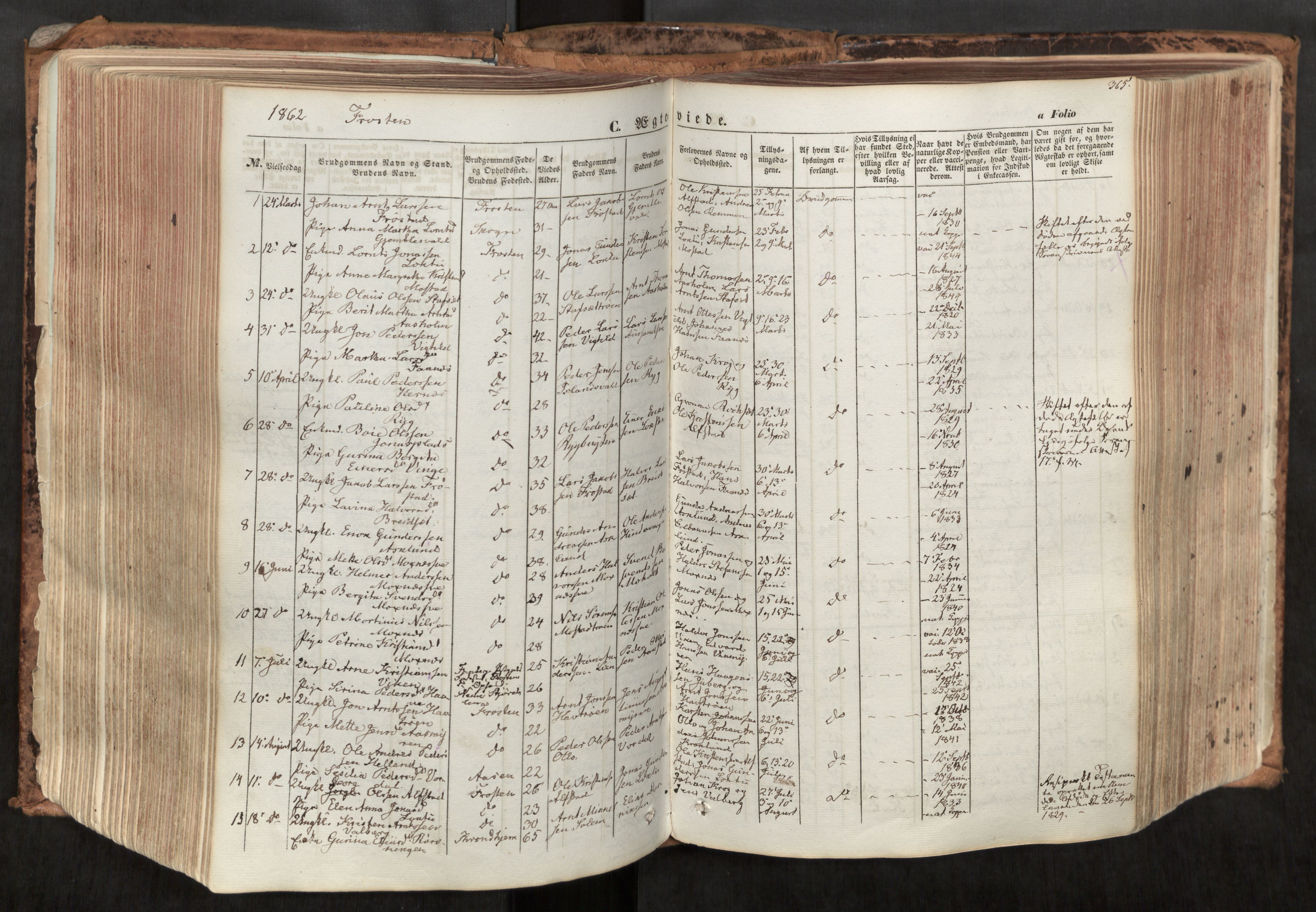Ministerialprotokoller, klokkerbøker og fødselsregistre - Nord-Trøndelag, SAT/A-1458/713/L0116: Parish register (official) no. 713A07, 1850-1877, p. 365