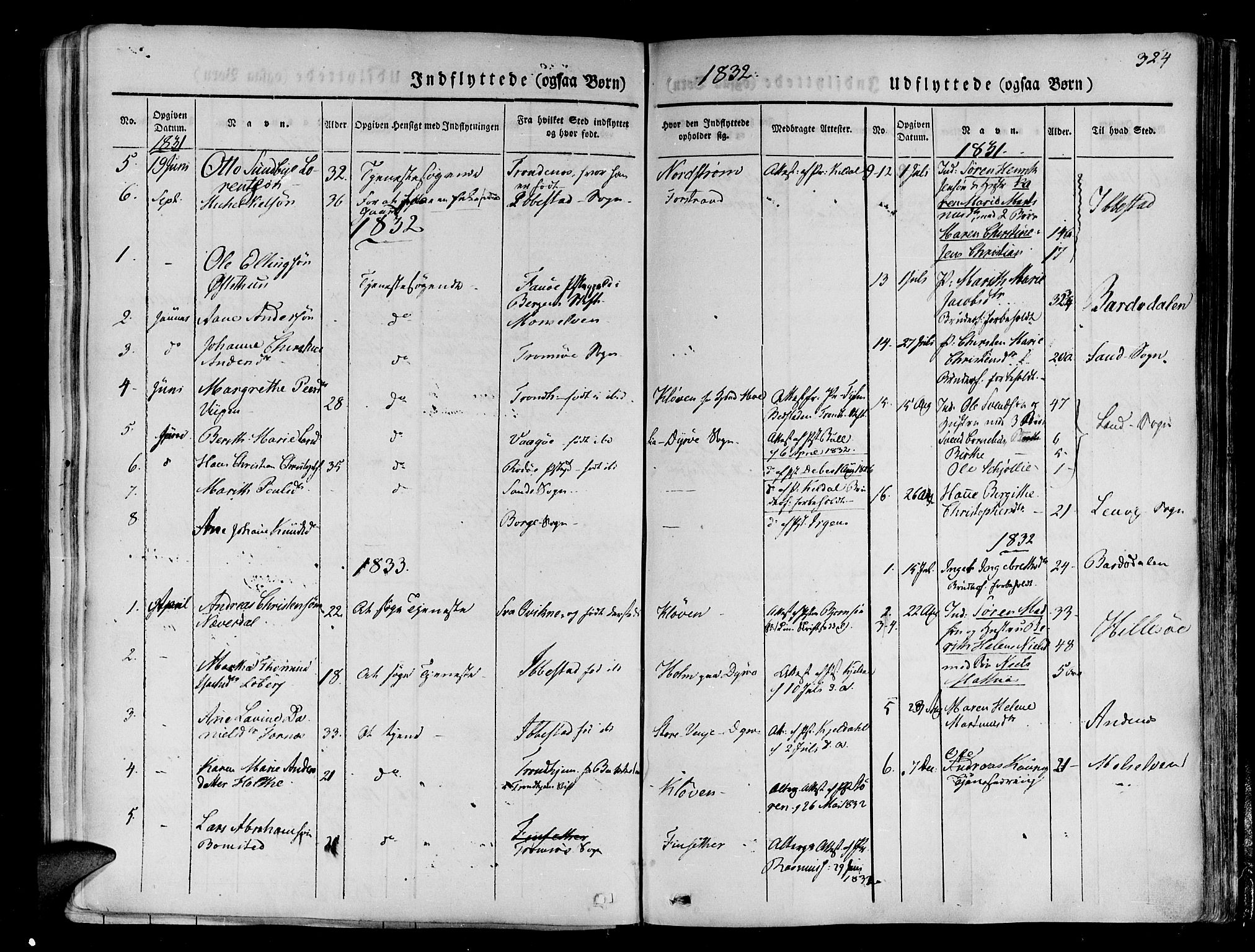 Tranøy sokneprestkontor, SATØ/S-1313/I/Ia/Iaa/L0005kirke: Parish register (official) no. 5, 1829-1844, p. 324