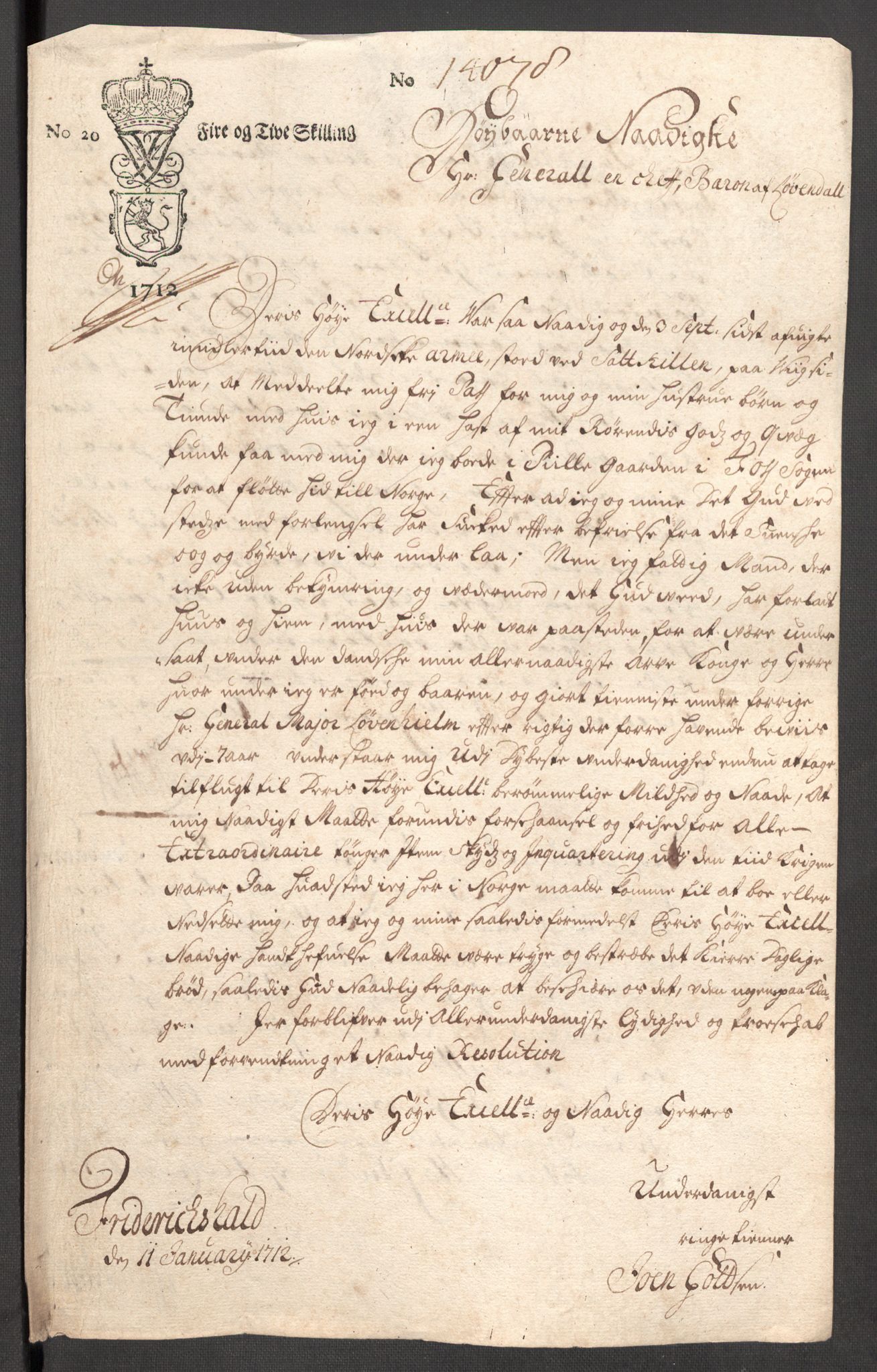 Rentekammeret inntil 1814, Reviderte regnskaper, Fogderegnskap, AV/RA-EA-4092/R01/L0021: Fogderegnskap Idd og Marker, 1712, p. 249