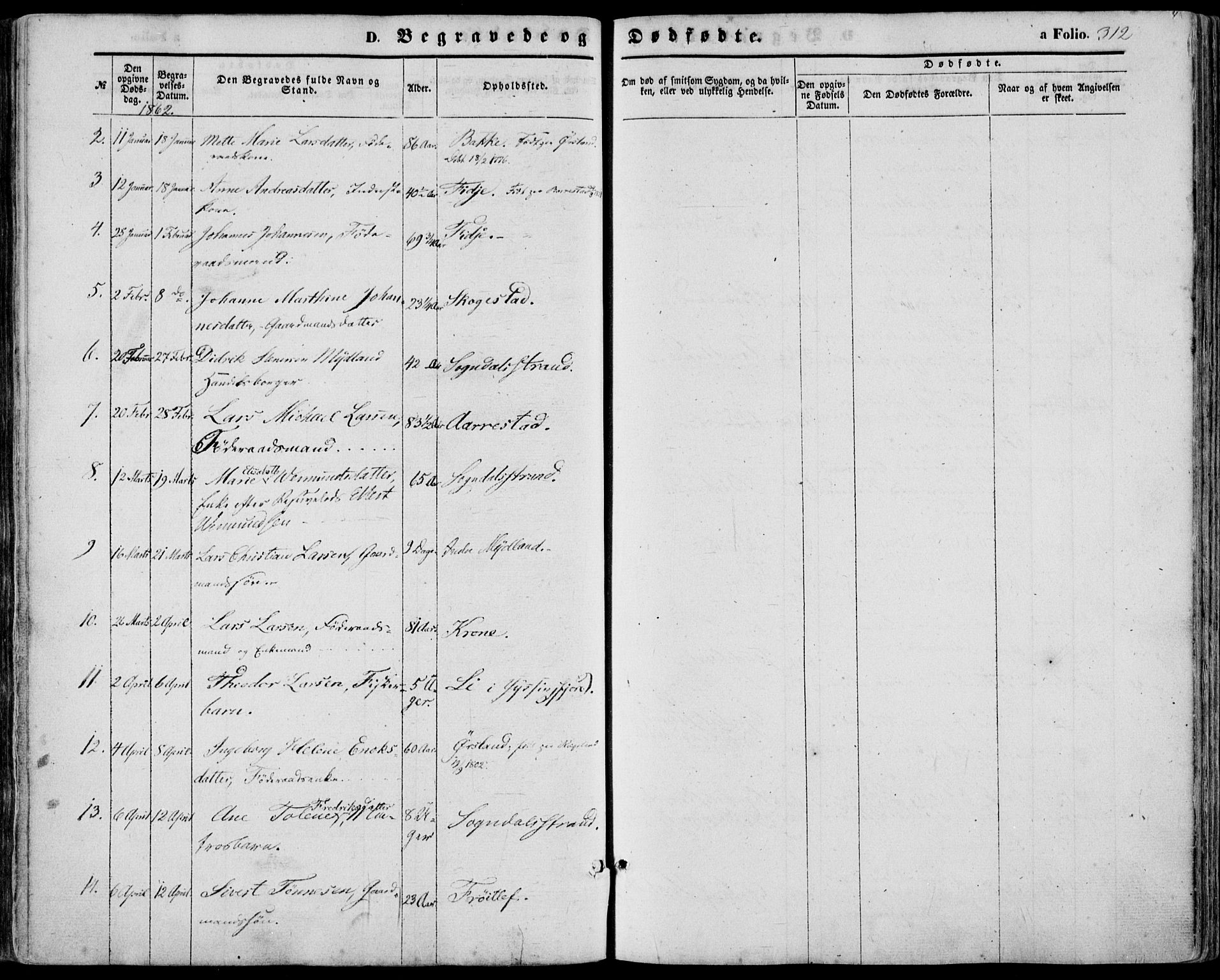 Sokndal sokneprestkontor, AV/SAST-A-101808: Parish register (official) no. A 9, 1857-1874, p. 312