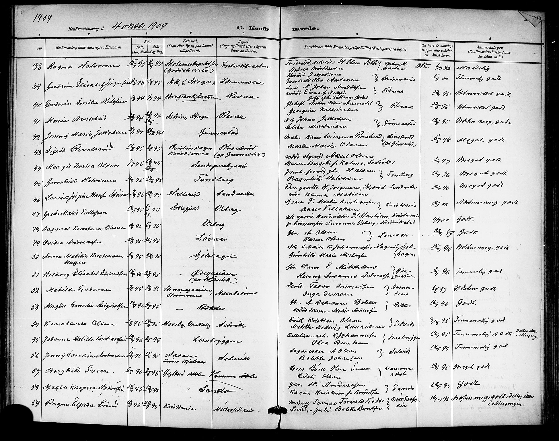 Sande Kirkebøker, AV/SAKO-A-53/G/Ga/L0004: Parish register (copy) no. 4, 1895-1918, p. 189
