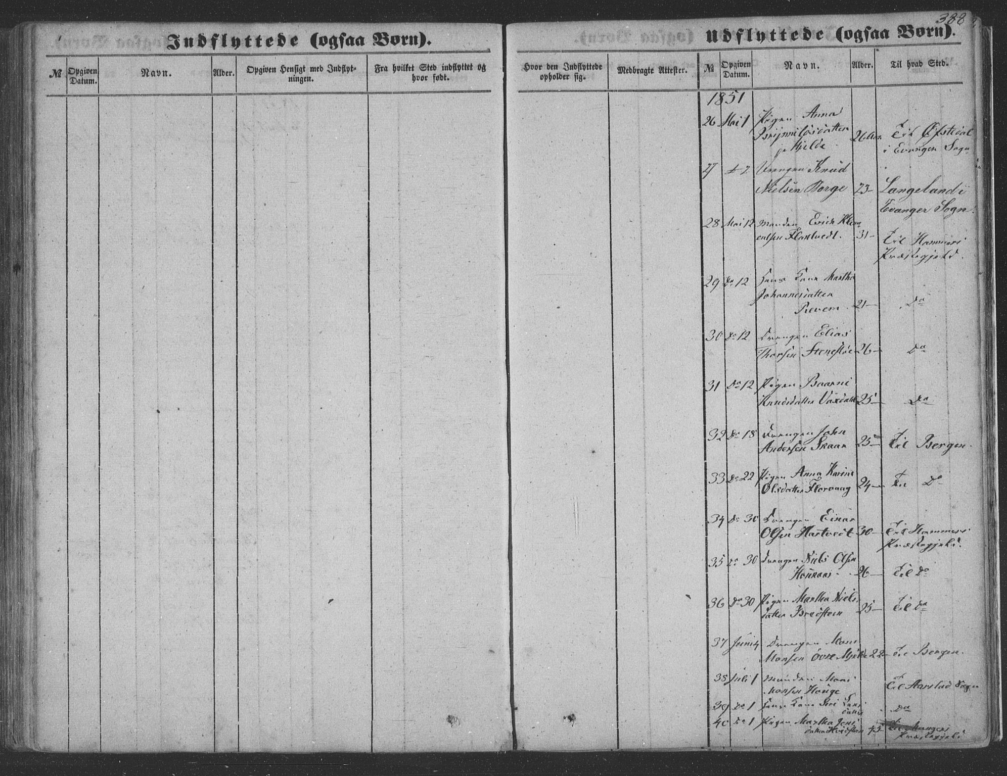 Haus sokneprestembete, AV/SAB-A-75601/H/Haa: Parish register (official) no. A 16 II, 1848-1857, p. 388