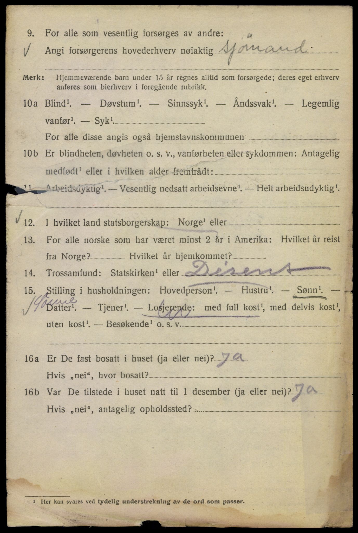 SAO, 1920 census for Kristiania, 1920, p. 337200