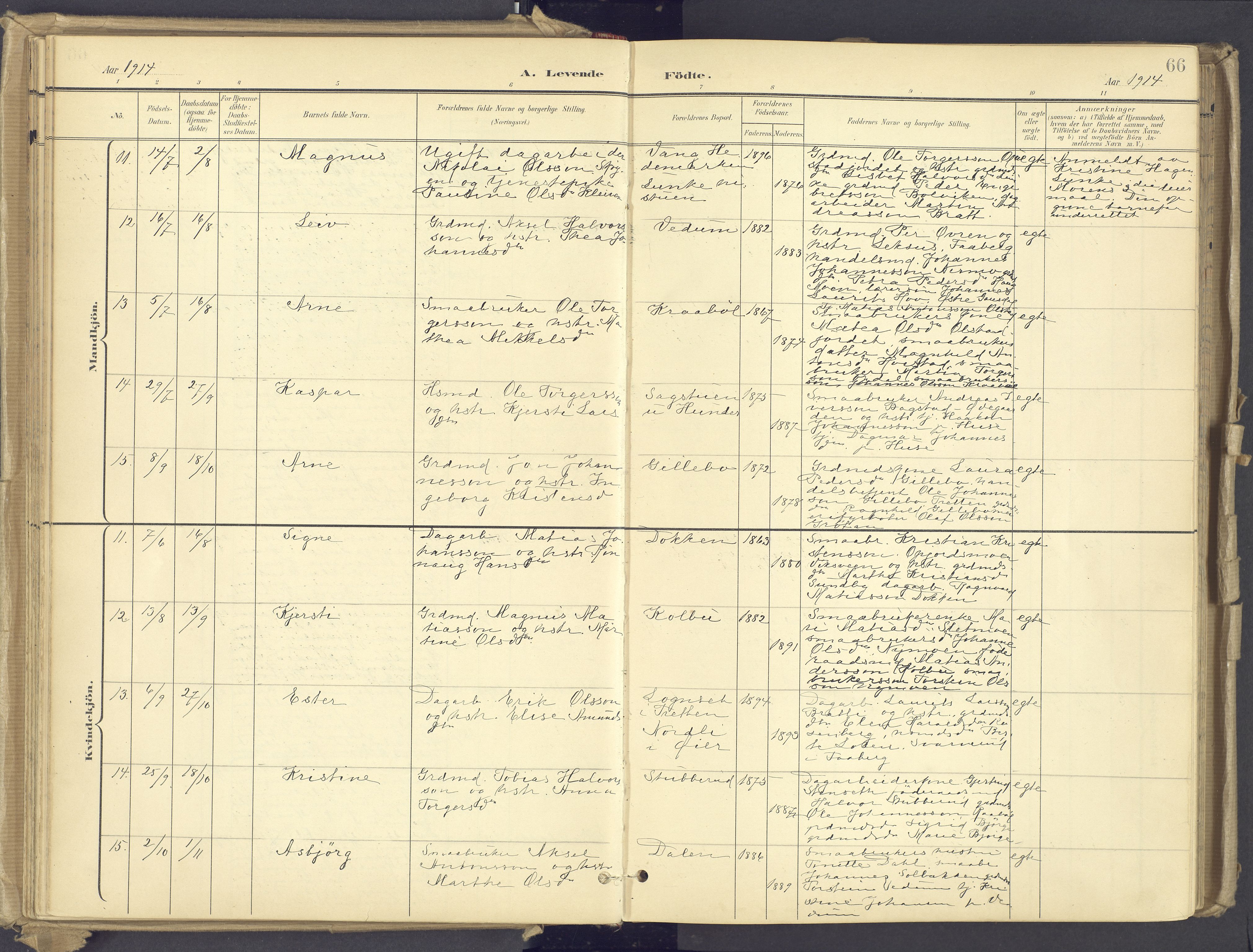 Øyer prestekontor, AV/SAH-PREST-084/H/Ha/Haa/L0012: Parish register (official) no. 12, 1897-1920, p. 66