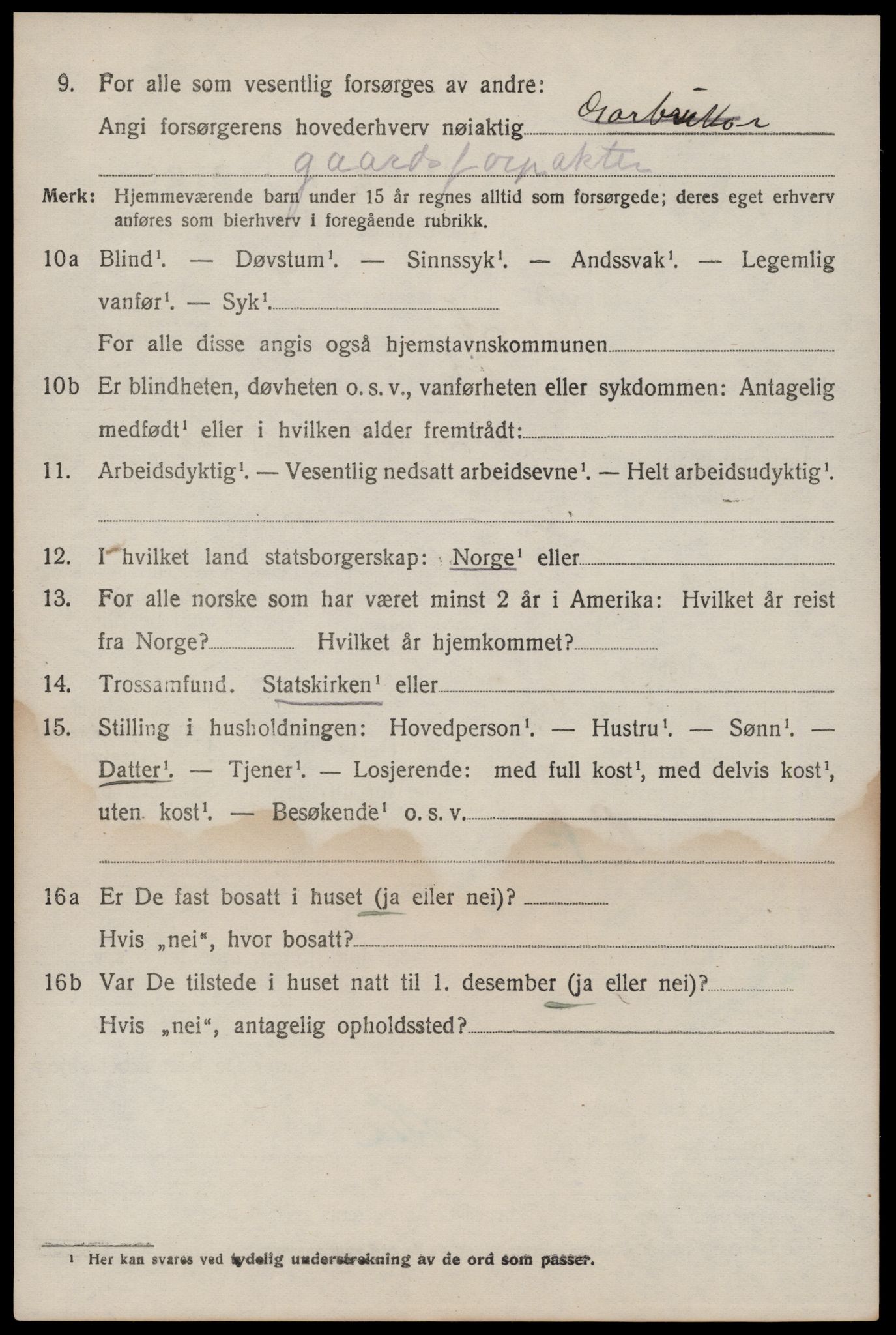 SAKO, 1920 census for Seljord, 1920, p. 3891