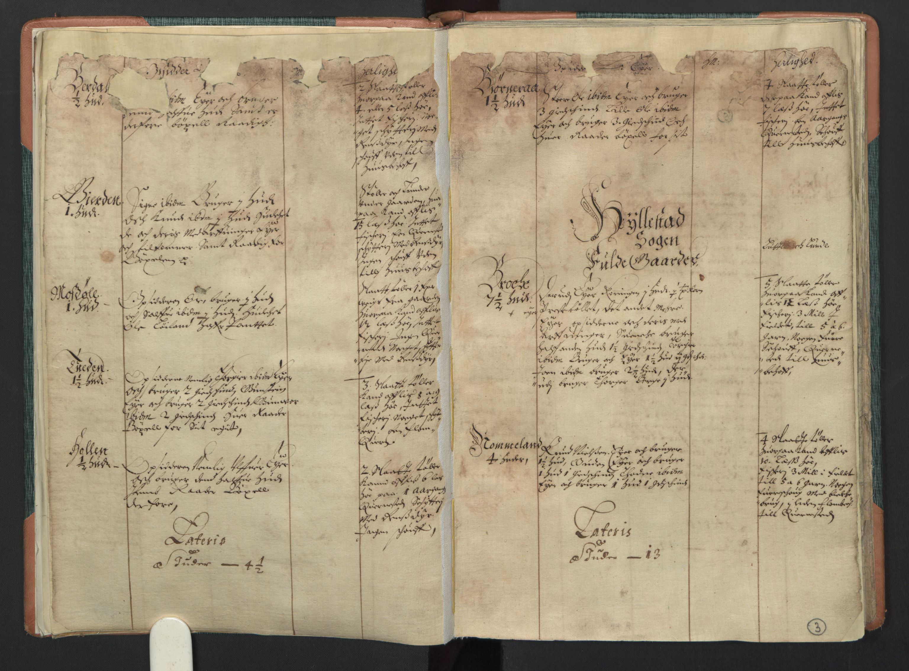 Rentekammeret inntil 1814, Realistisk ordnet avdeling, AV/RA-EA-4070/L/L0020/0003: Agder lagdømme: / Alminnelig jordebok. Råbyggelag, 1661, p. 2b-3a