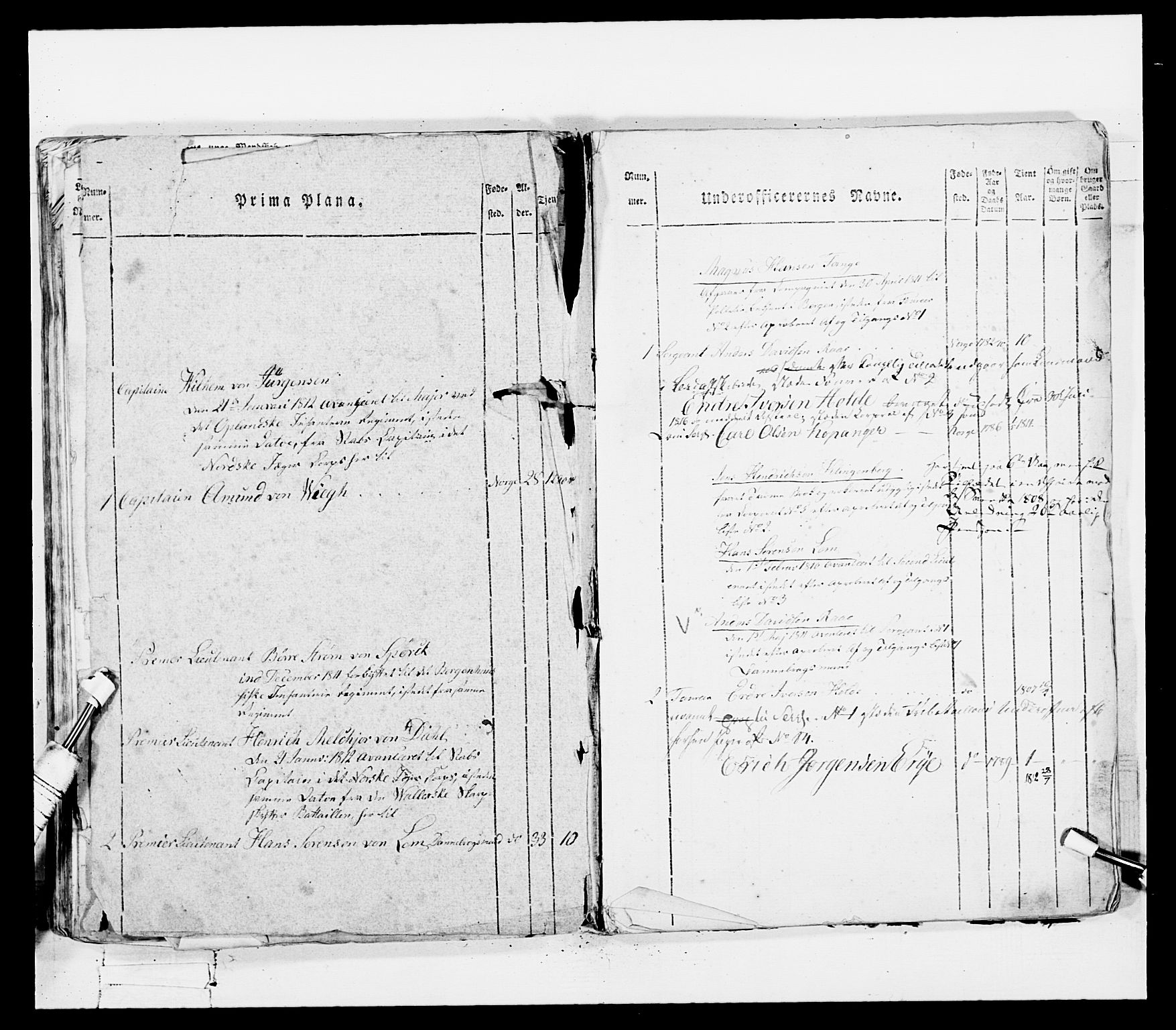 Generalitets- og kommissariatskollegiet, Det kongelige norske kommissariatskollegium, AV/RA-EA-5420/E/Eh/L0100: Bergenhusiske skarpskytterbataljon, 1812, p. 68