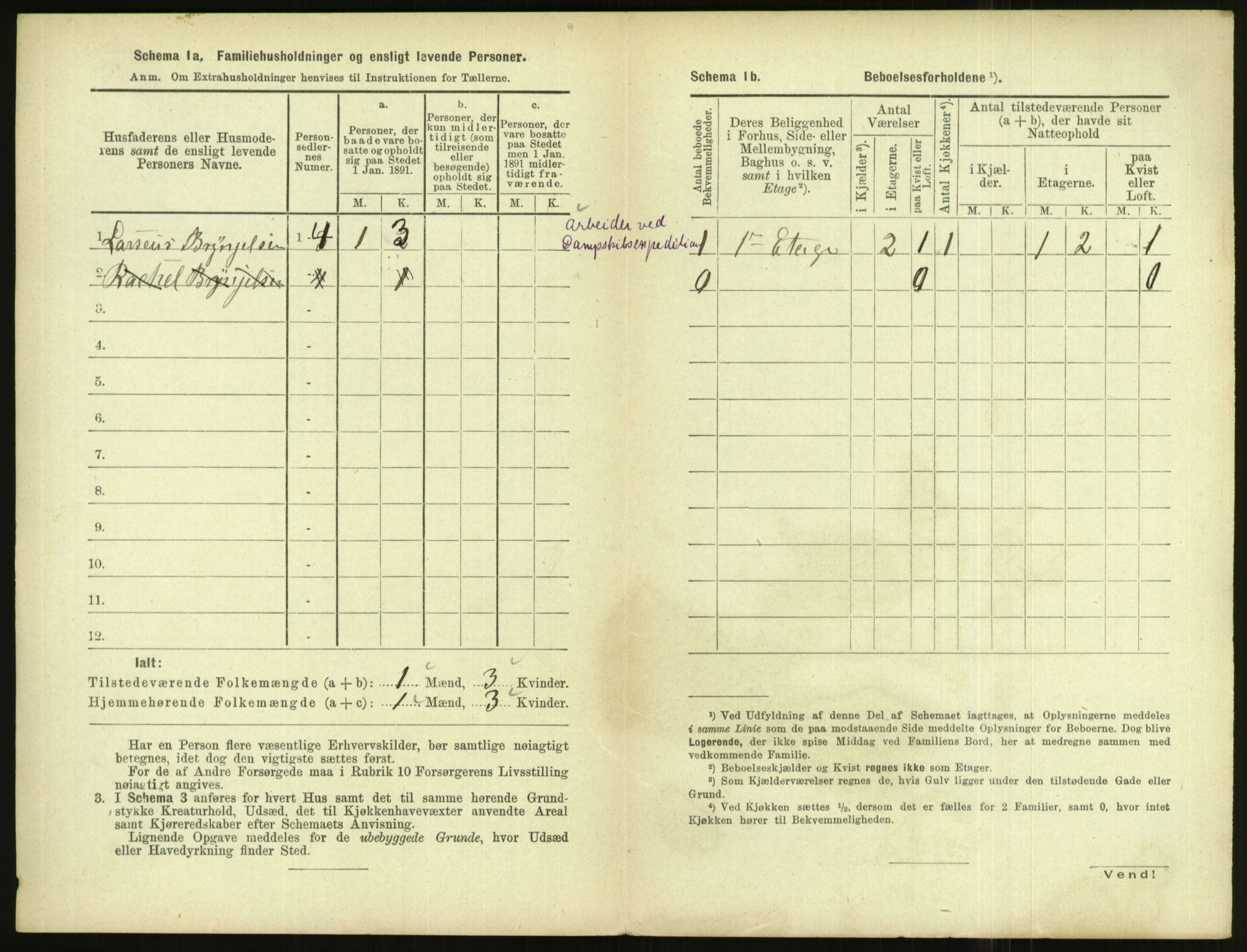 RA, 1891 census for 1004 Flekkefjord, 1891, p. 351