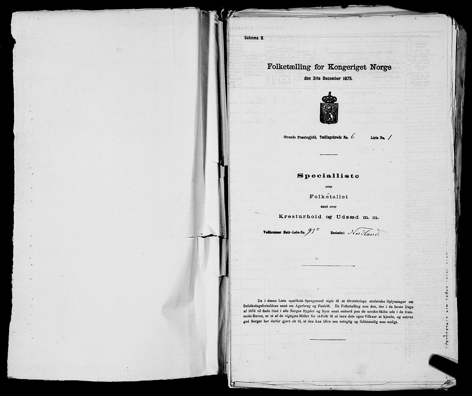 SAST, 1875 census for 1130P Strand, 1875, p. 467