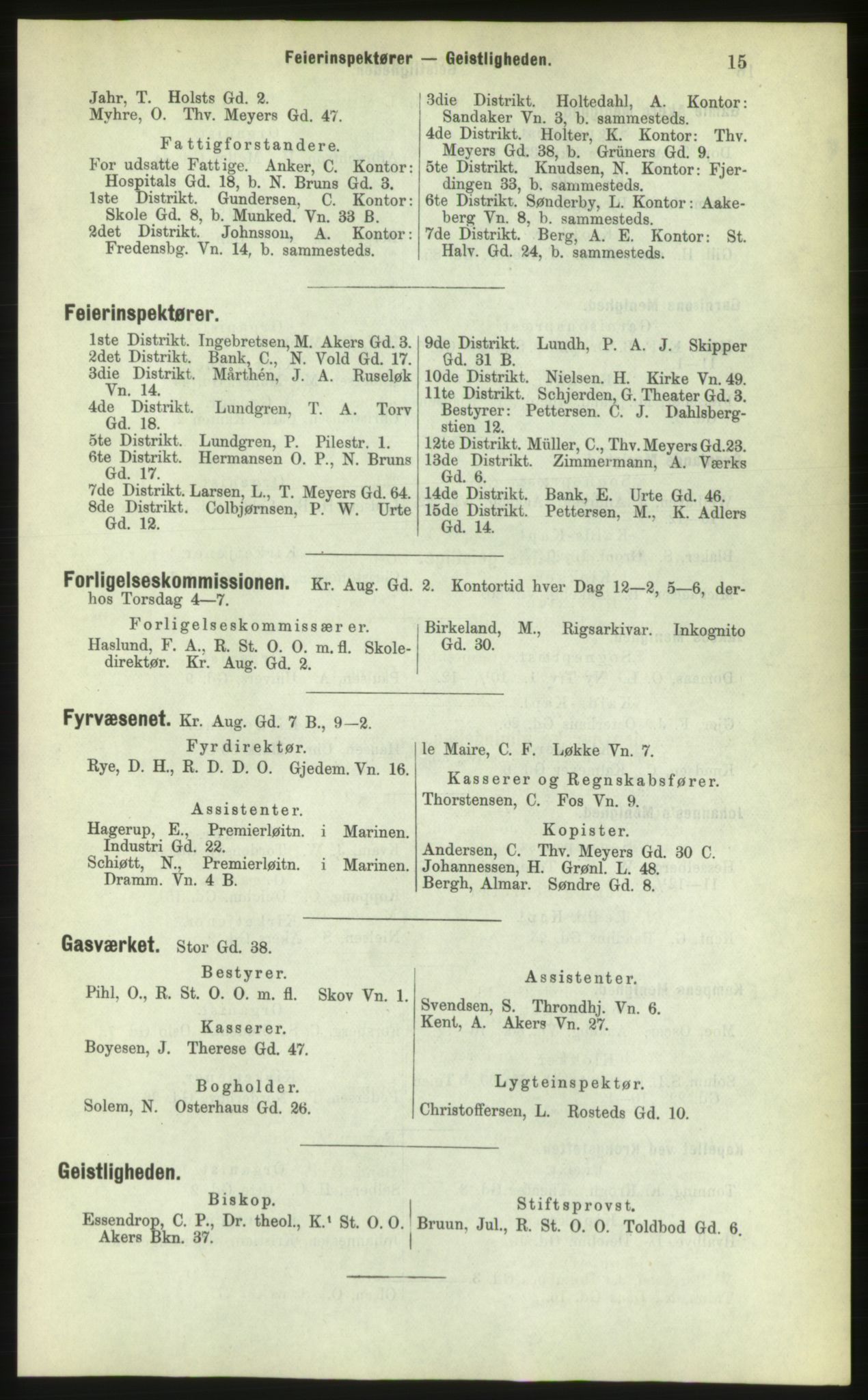 Kristiania/Oslo adressebok, PUBL/-, 1883, p. 15