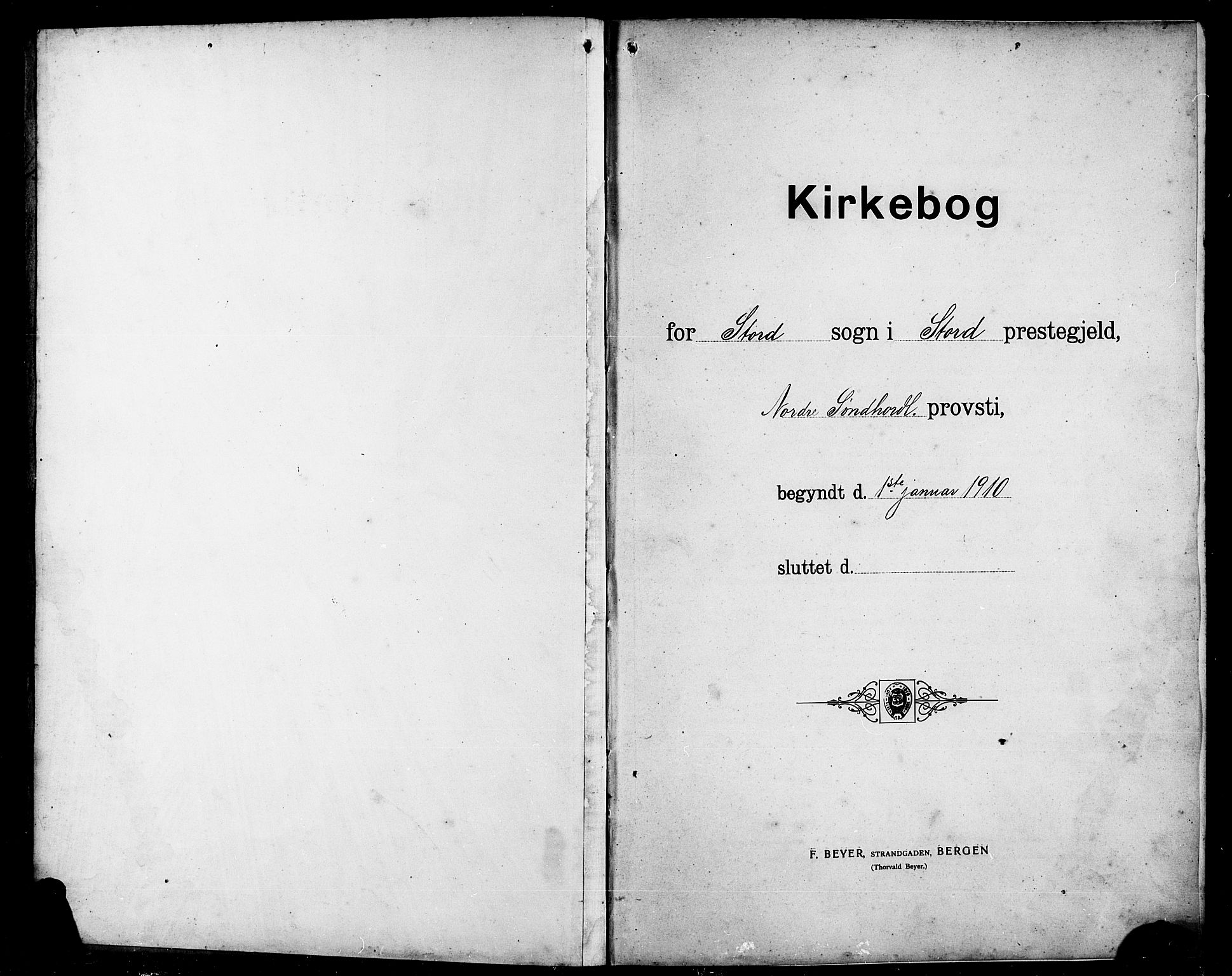 Stord sokneprestembete, AV/SAB-A-78201/H/Hab: Parish register (copy) no. A 3, 1910-1919