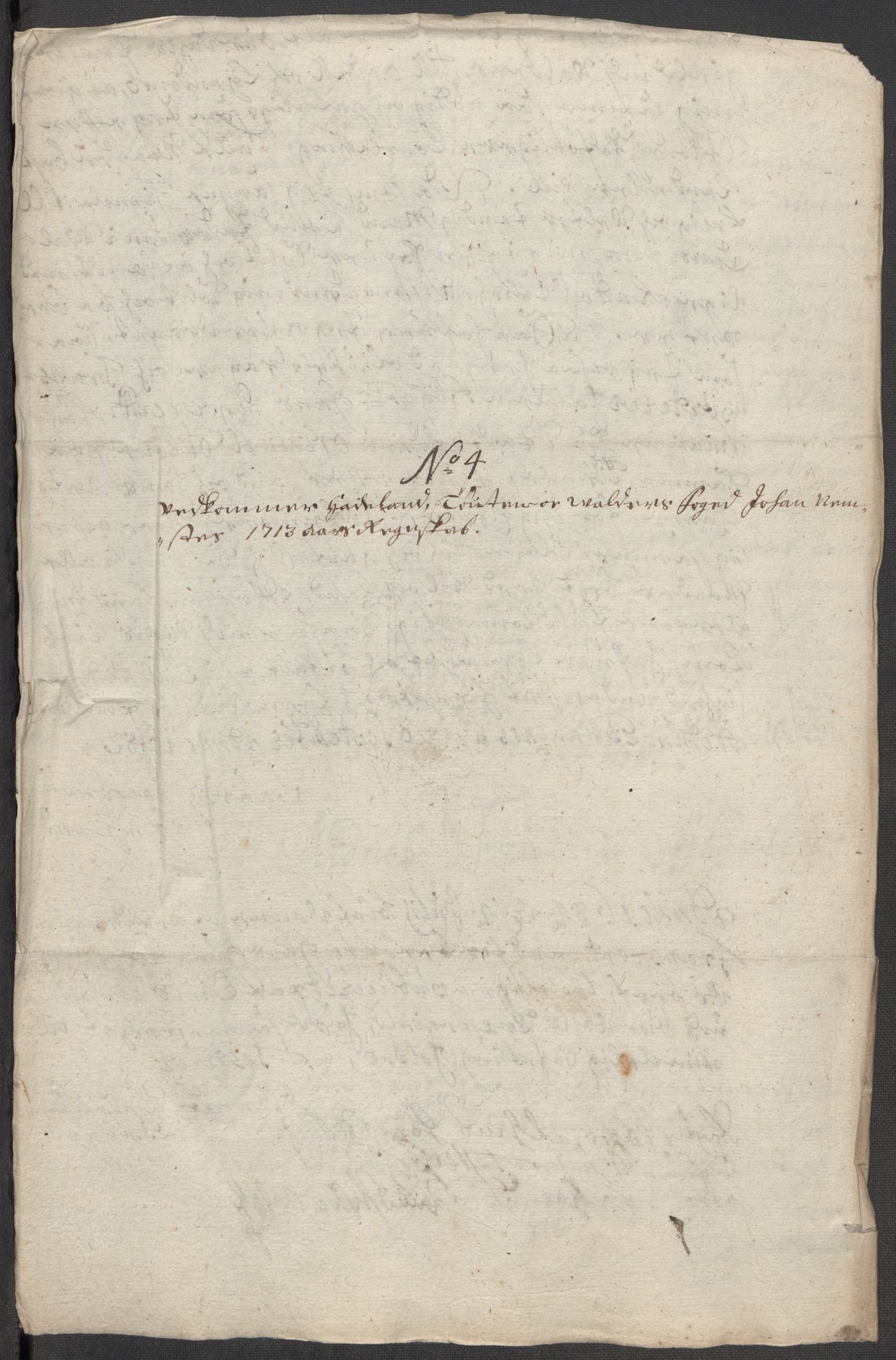 Rentekammeret inntil 1814, Reviderte regnskaper, Fogderegnskap, RA/EA-4092/R18/L1311: Fogderegnskap Hadeland, Toten og Valdres, 1713, p. 10