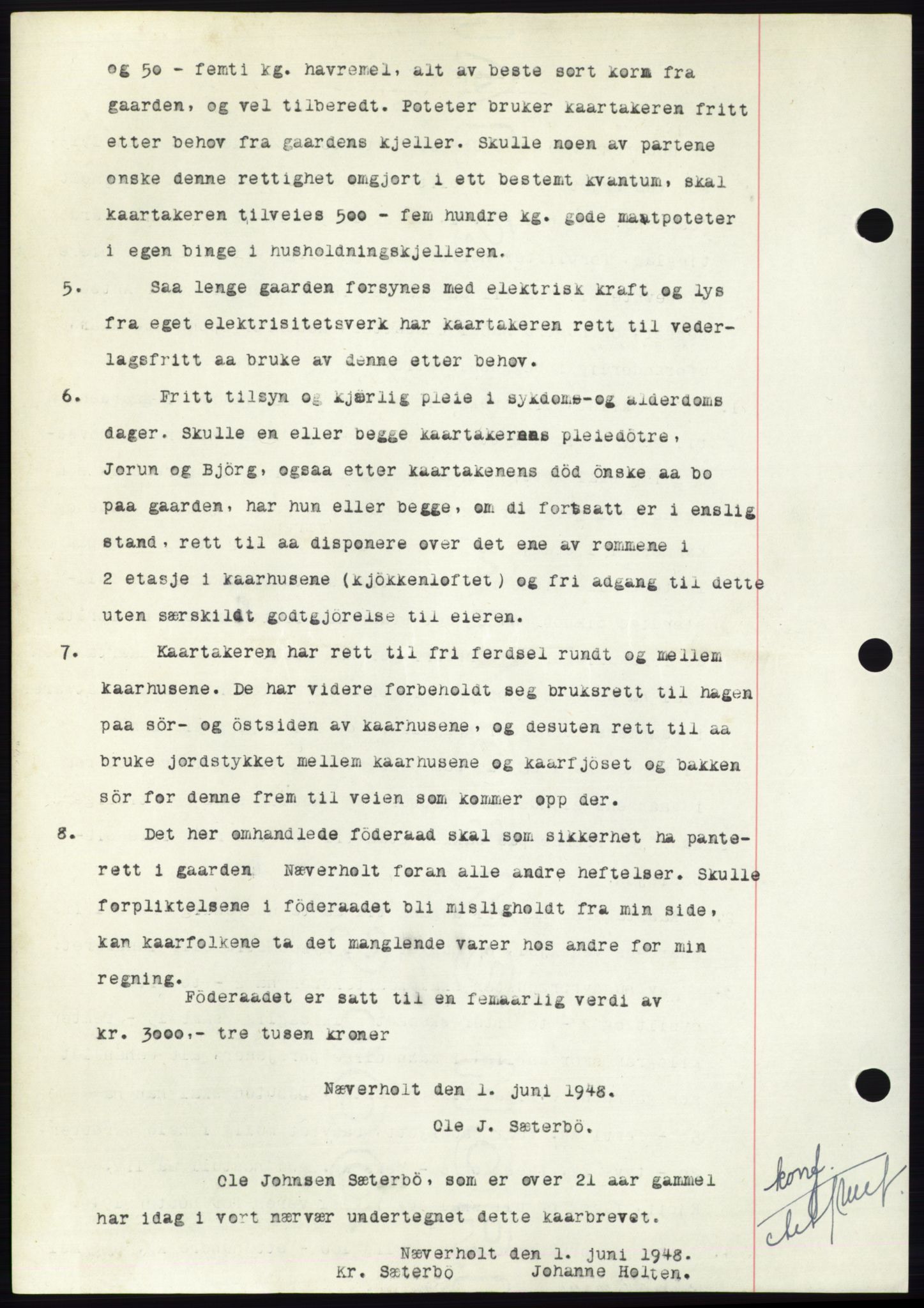 Nordmøre sorenskriveri, AV/SAT-A-4132/1/2/2Ca: Mortgage book no. B99, 1948-1948, Diary no: : 2860/1948