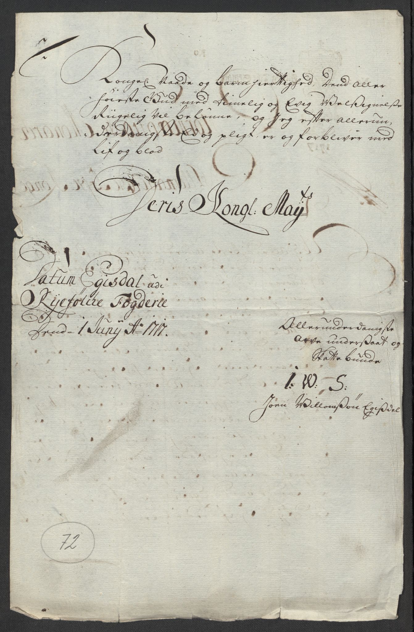 Rentekammeret inntil 1814, Reviderte regnskaper, Fogderegnskap, AV/RA-EA-4092/R47/L2870: Fogderegnskap Ryfylke, 1717, p. 345