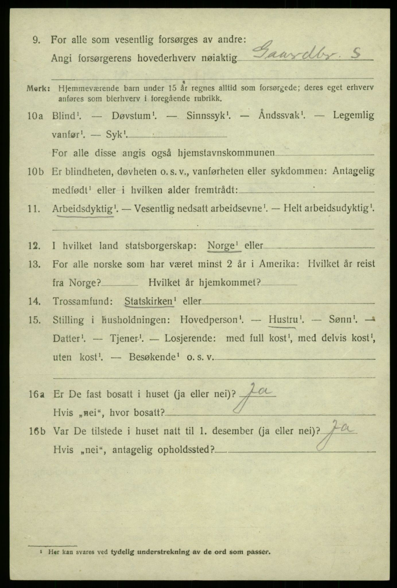 SAB, 1920 census for Hålandsdal, 1920, p. 665