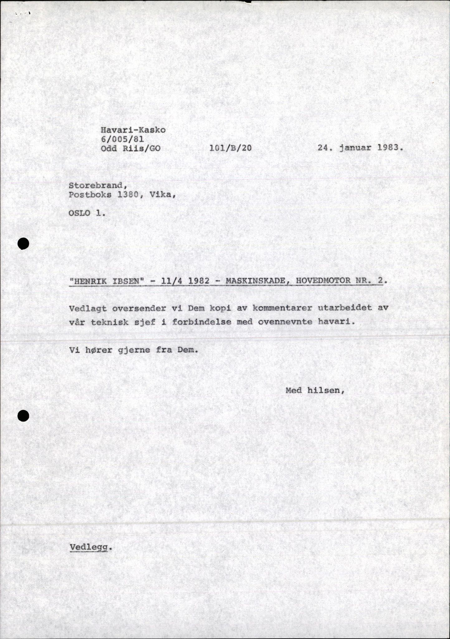 Pa 1503 - Stavanger Drilling AS, AV/SAST-A-101906/2/E/Ec/Eca/L0006: Sak og korrespondanse, 1976-1983