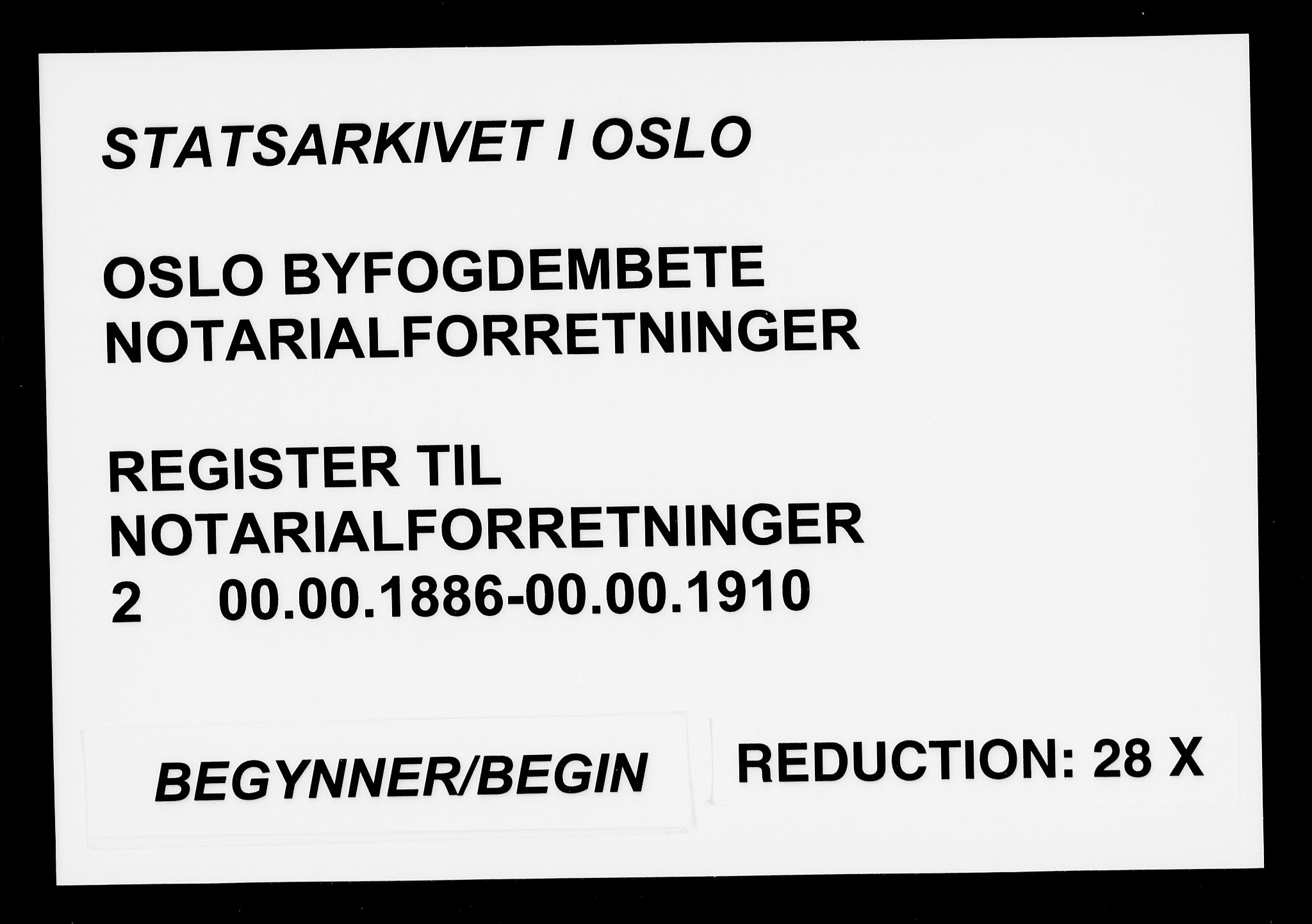 Oslo byfogd avd. I, SAO/A-10220/L/La/L0002: Vigselsregister, 1886-1910, p. 1