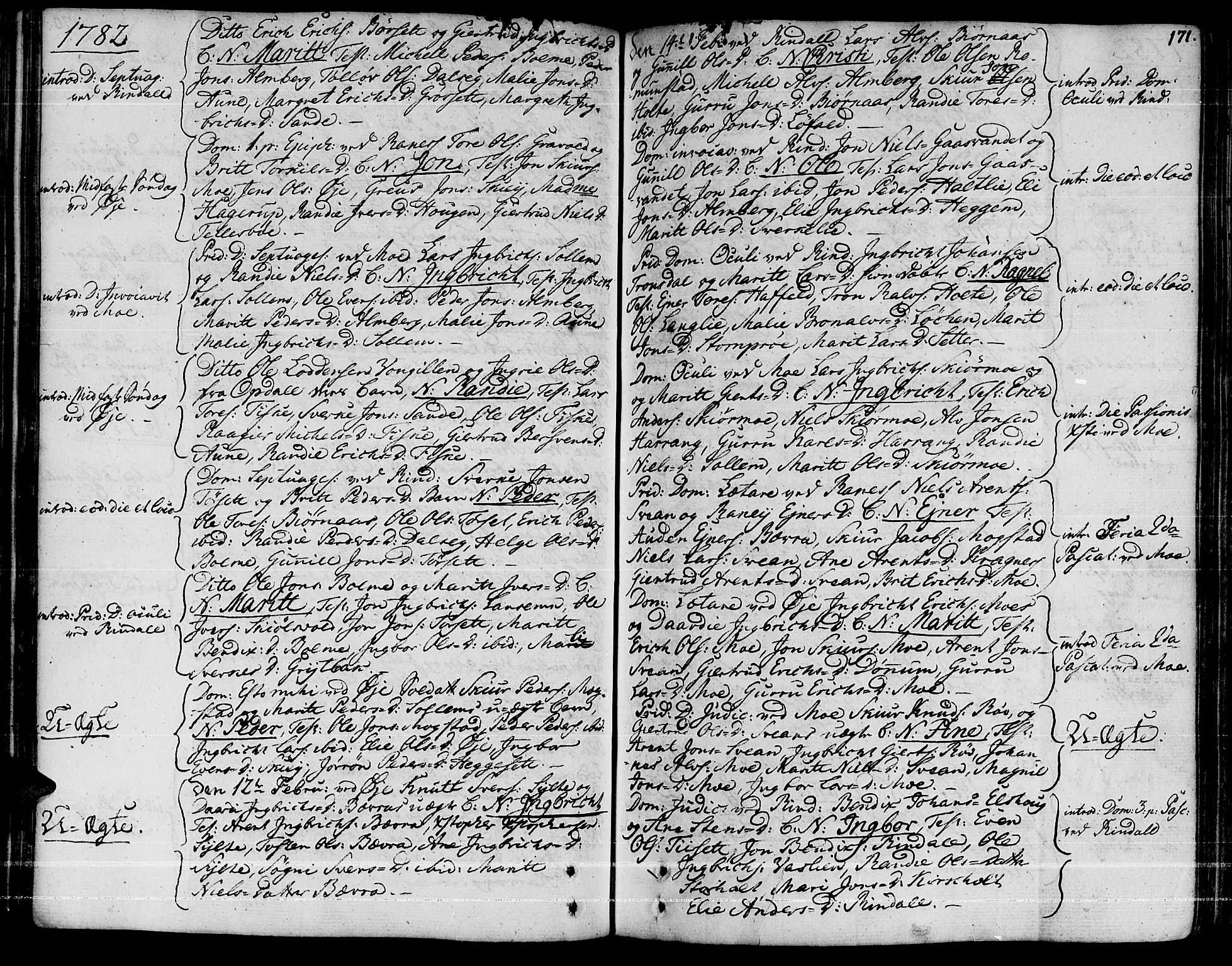 Ministerialprotokoller, klokkerbøker og fødselsregistre - Møre og Romsdal, AV/SAT-A-1454/595/L1039: Parish register (official) no. 595A01, 1750-1796, p. 171