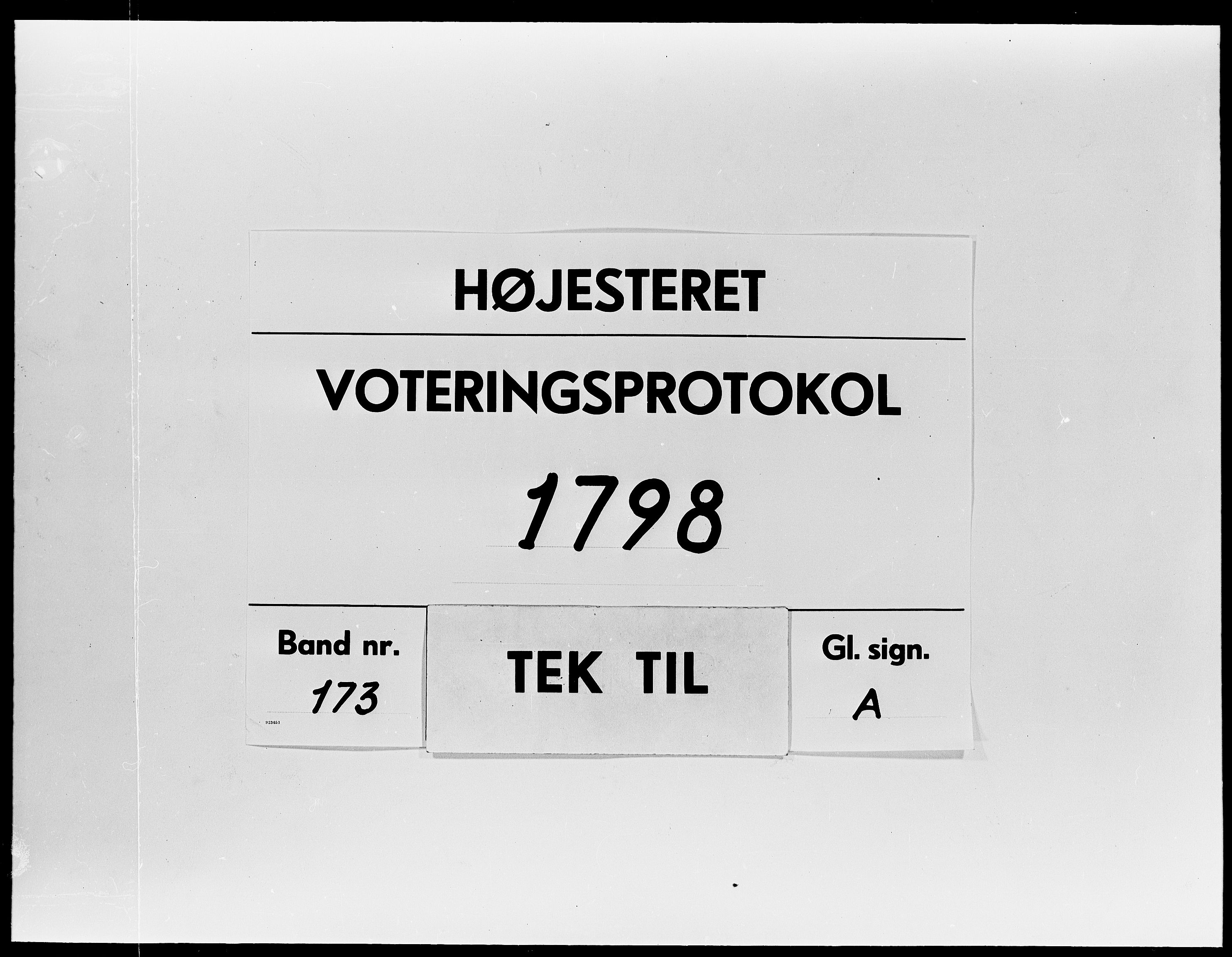 Højesteret, DRA/A-0009, 1798