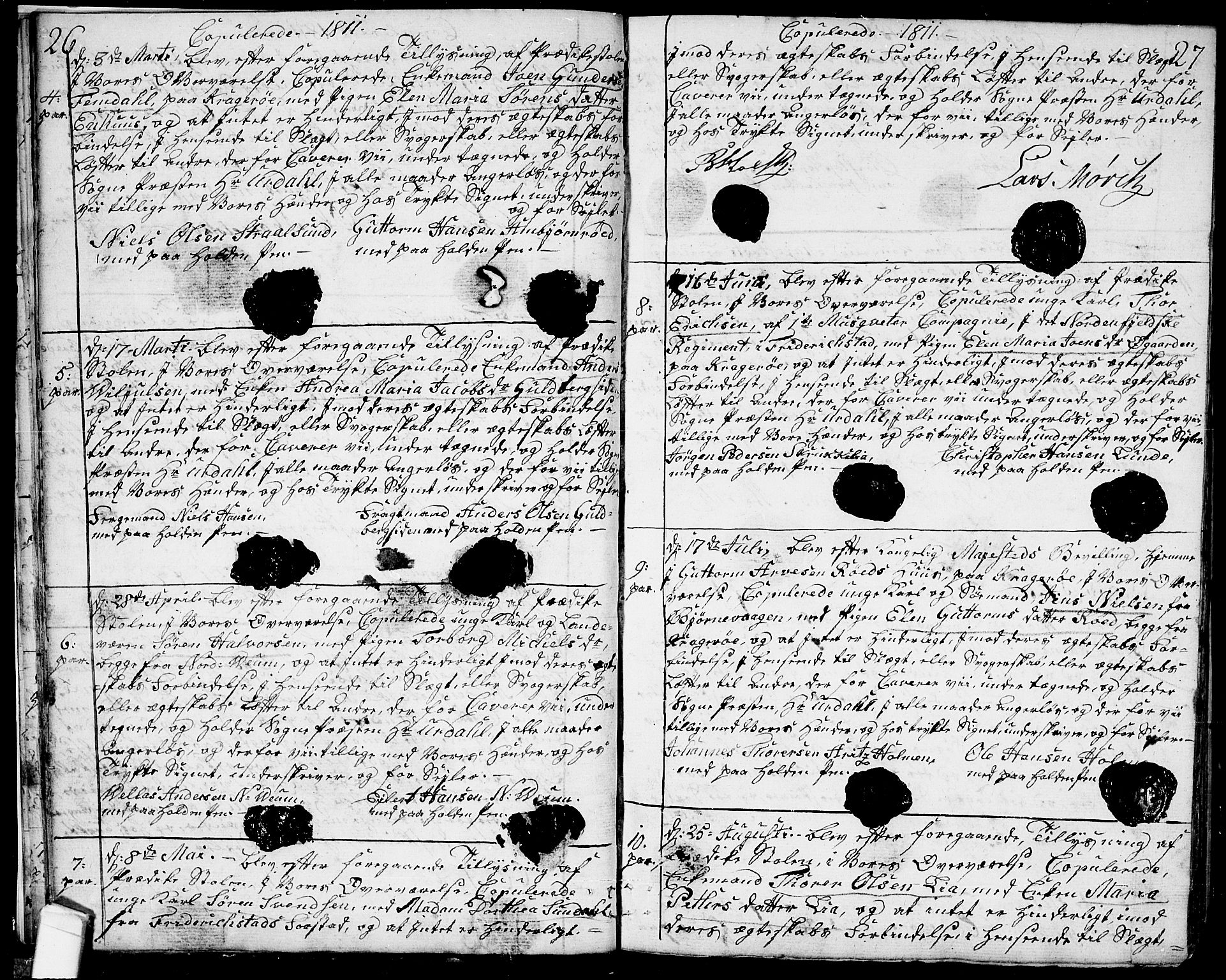 Glemmen prestekontor Kirkebøker, AV/SAO-A-10908/F/Fa/L0003: Parish register (official) no. 3, 1803-1815, p. 26-27