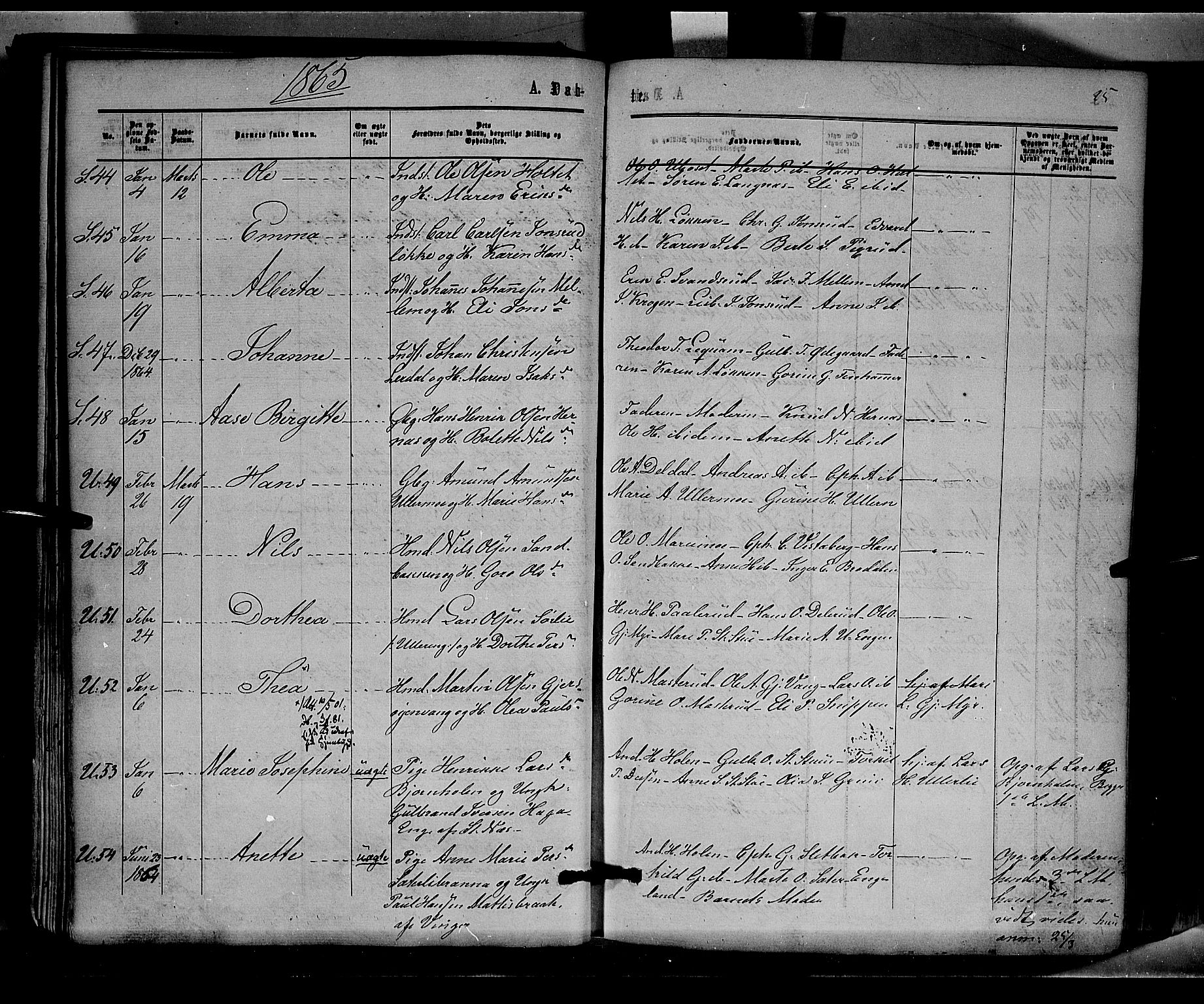 Sør-Odal prestekontor, AV/SAH-PREST-030/H/Ha/Haa/L0003: Parish register (official) no. 3, 1864-1870, p. 25