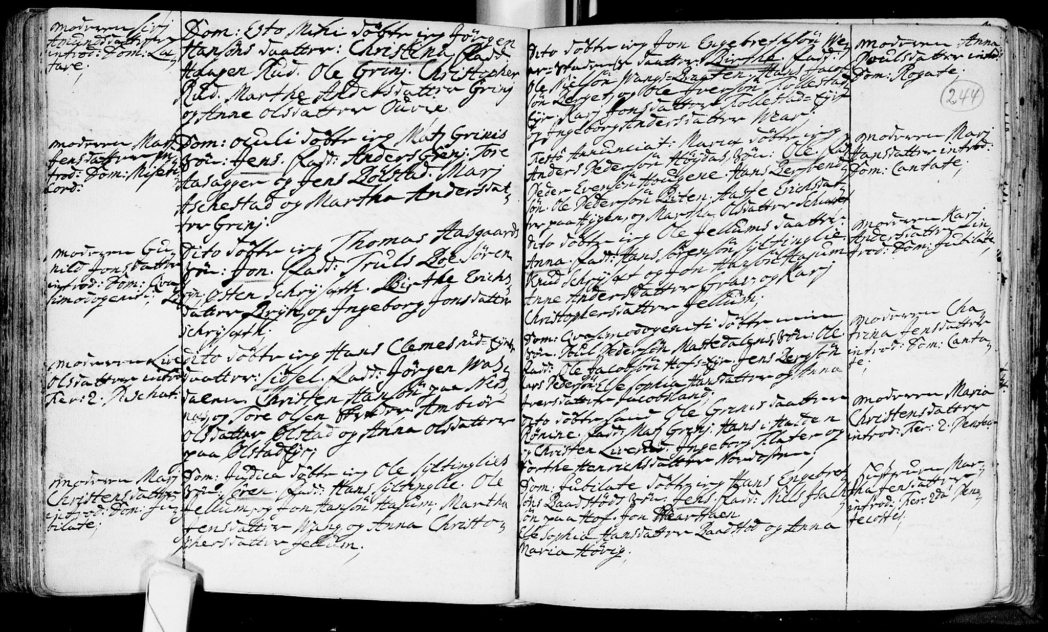 Røyken kirkebøker, AV/SAKO-A-241/F/Fa/L0002: Parish register (official) no. 2, 1731-1782, p. 244