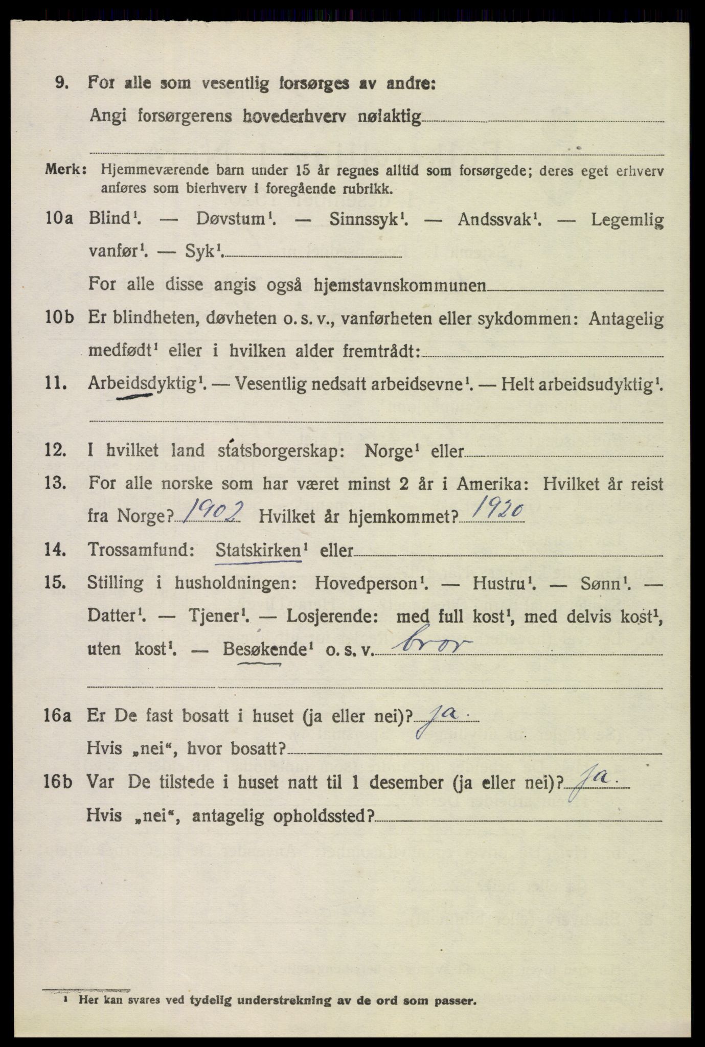 SAH, 1920 census for Grue, 1920, p. 15506