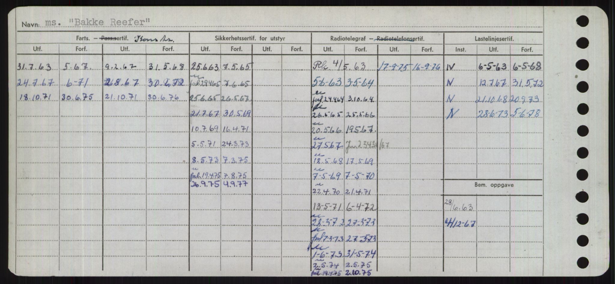 Sjøfartsdirektoratet med forløpere, Skipsmålingen, RA/S-1627/H/Hd/L0003: Fartøy, B-Bev, p. 62