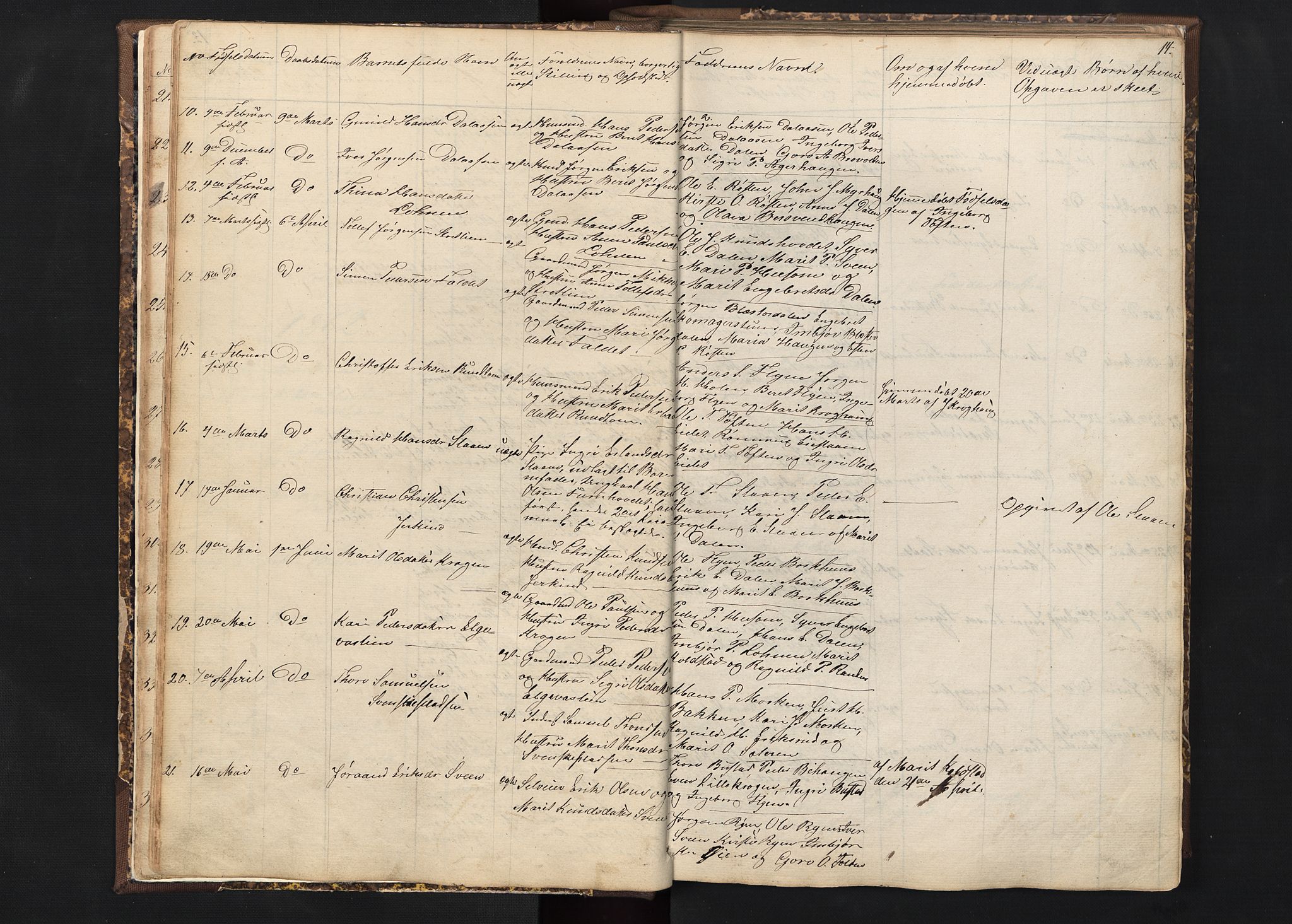 Alvdal prestekontor, SAH/PREST-060/H/Ha/Hab/L0001: Parish register (copy) no. 1, 1857-1893, p. 14
