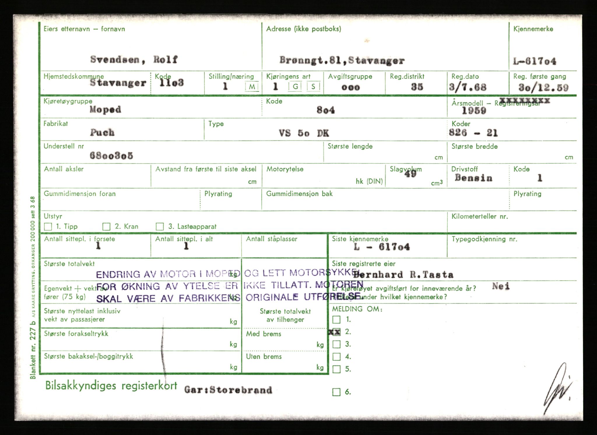 Stavanger trafikkstasjon, AV/SAST-A-101942/0/F/L0061: L-61300 - L-61999, 1930-1971, p. 1349