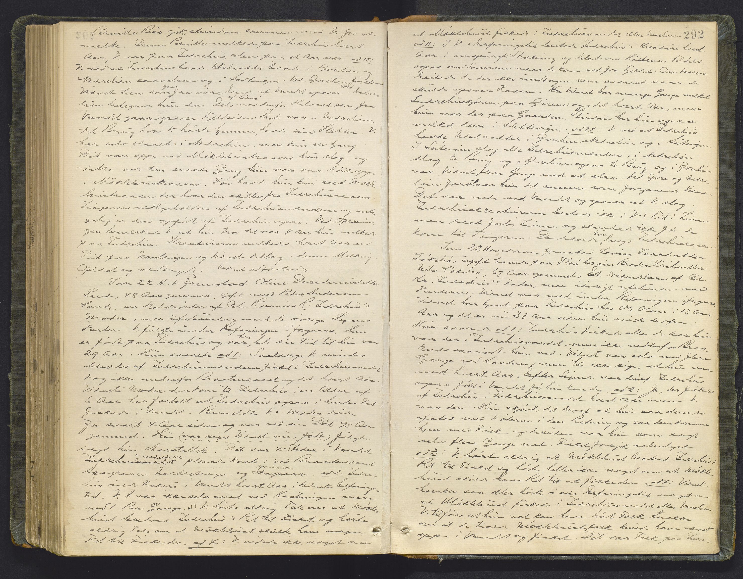Sunnfjord tingrett, AV/SAB-A-3201/1/F/Fb/Fba/L0053: Ekstrarettsprotokoll, 1888-1897, p. 291b-292a