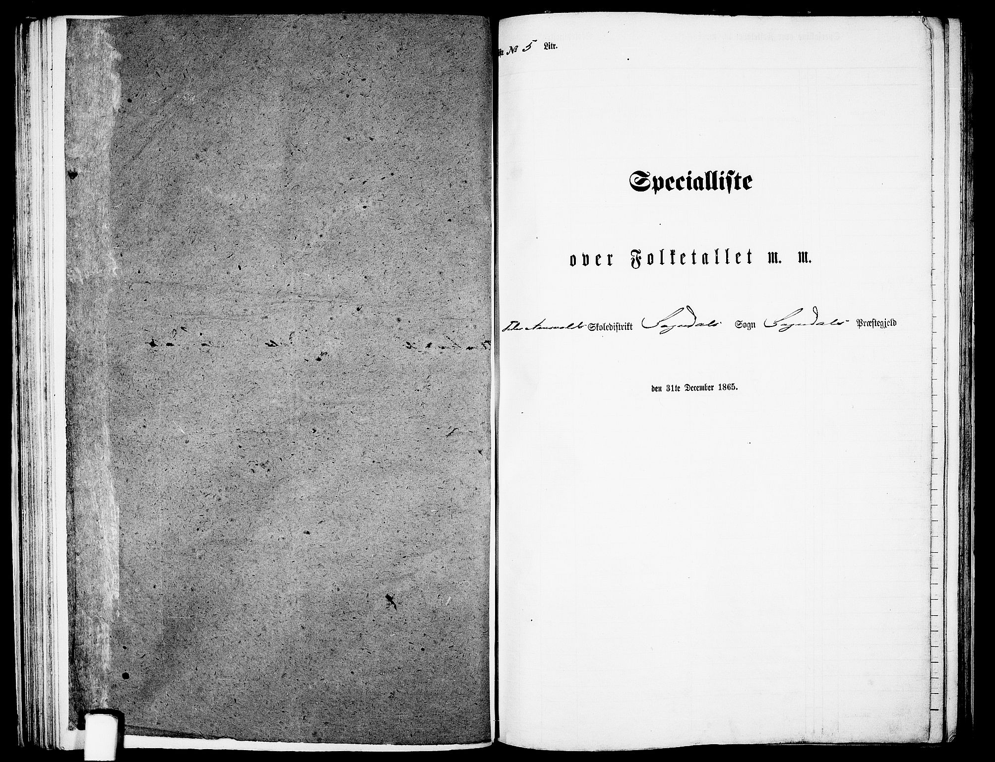 RA, 1865 census for Sokndal, 1865, p. 55